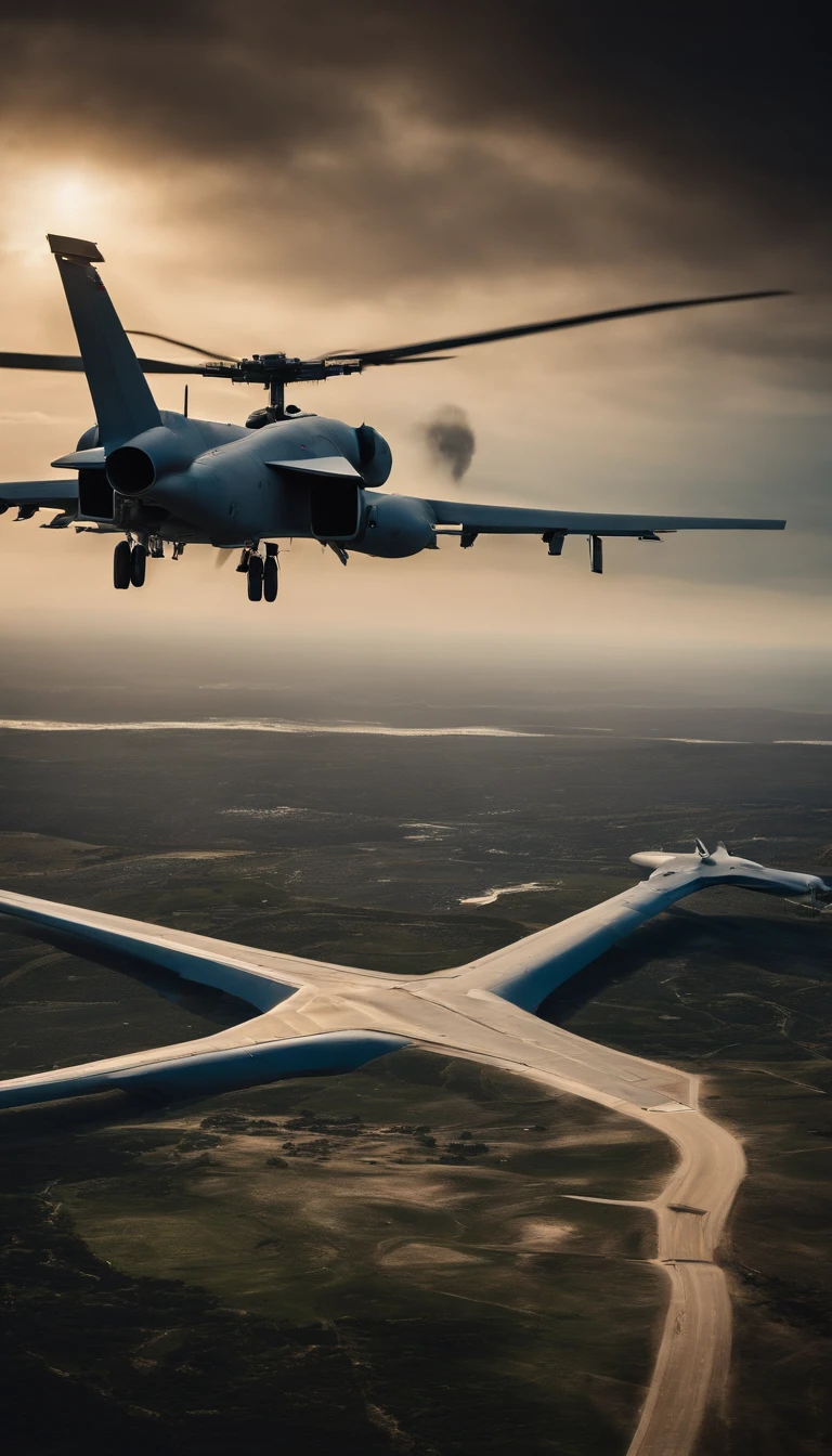 Realistic US Department of Defense aerial view