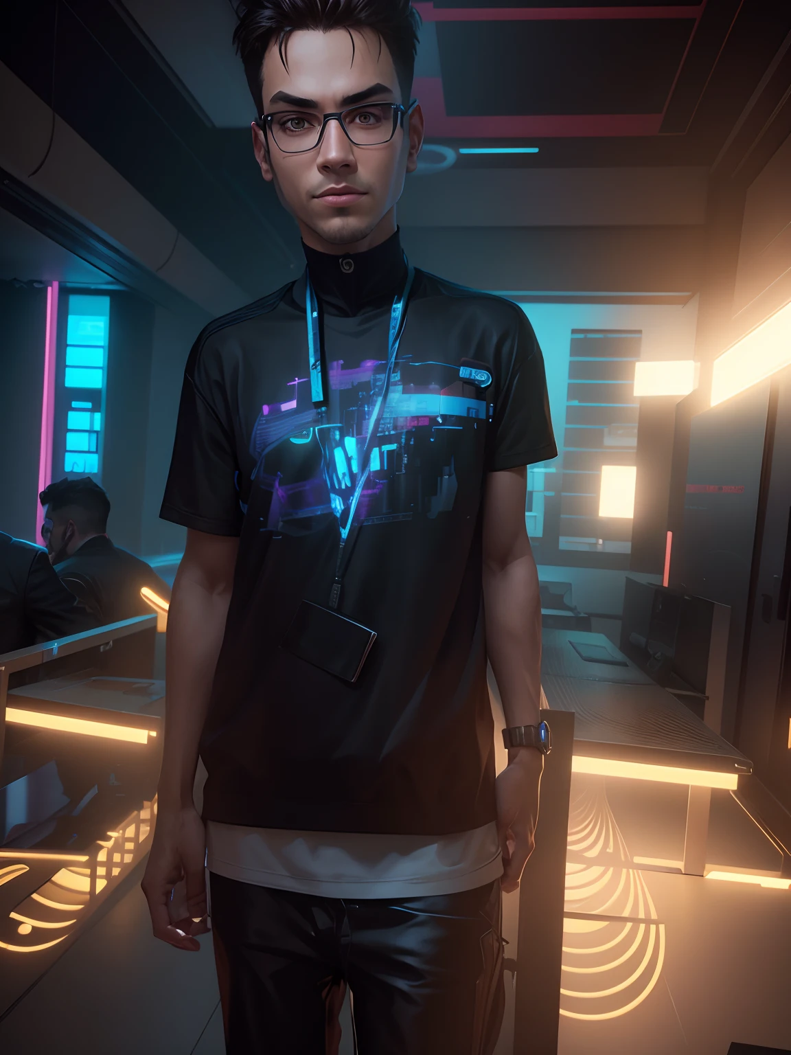 Change background cyberpunk handsome boy , realistic face,8k , ultra realistic
