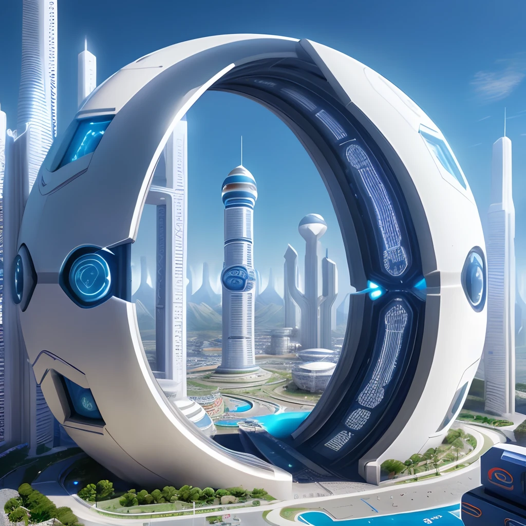 shambala city, futuristic advance megapolitan city