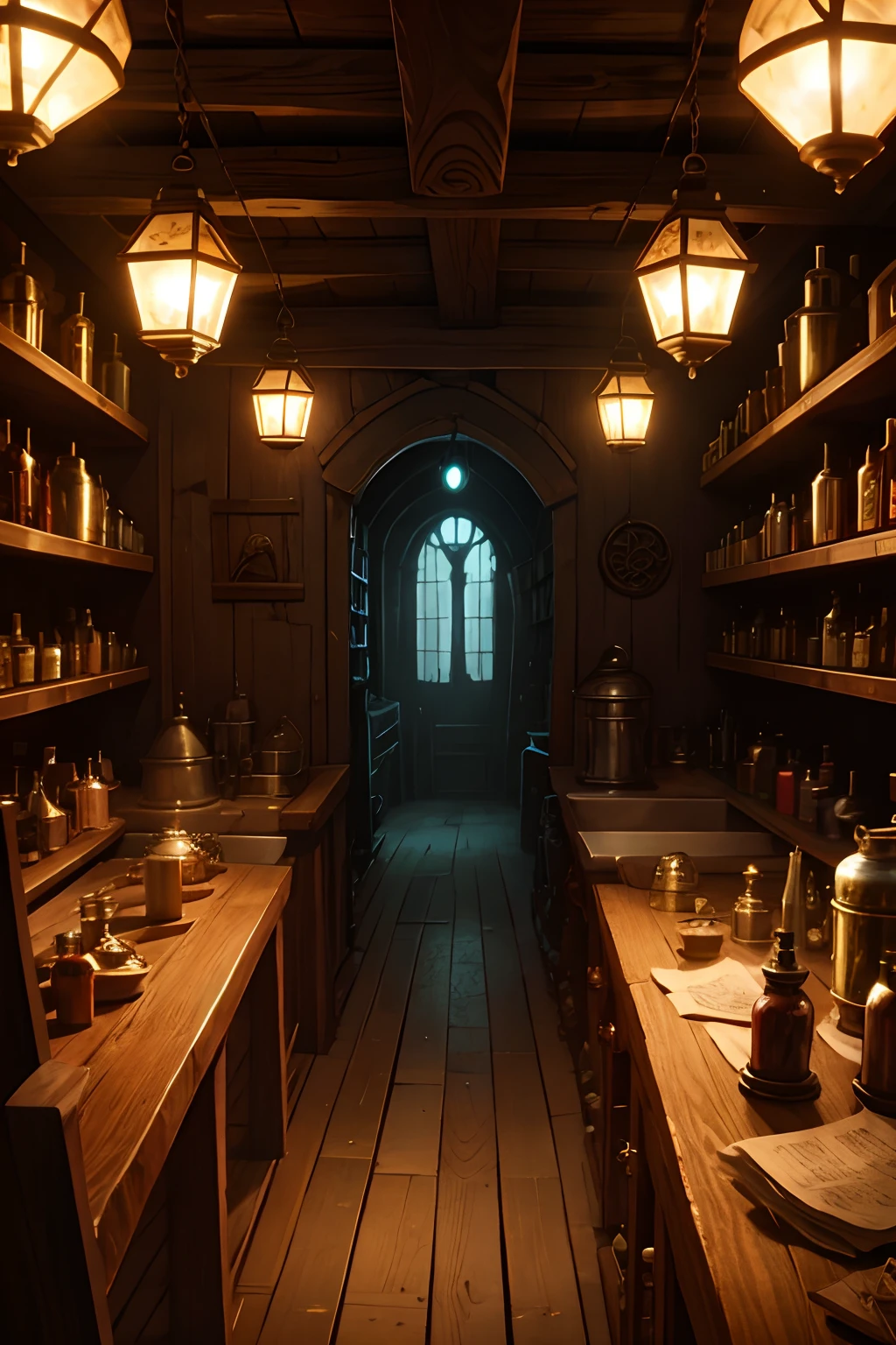 poison shop, dark fantasy
