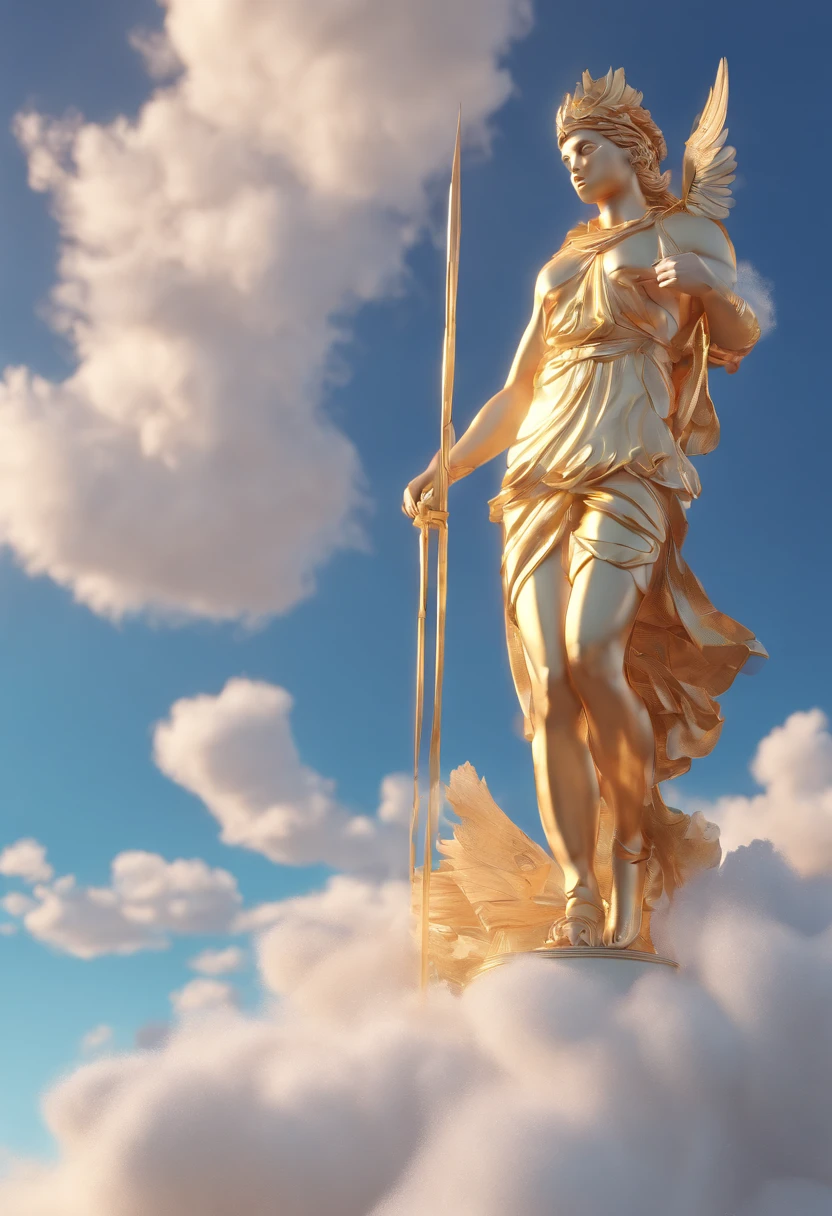 Greek Gods and Goddesses Posing above the clouds, Masterpiece