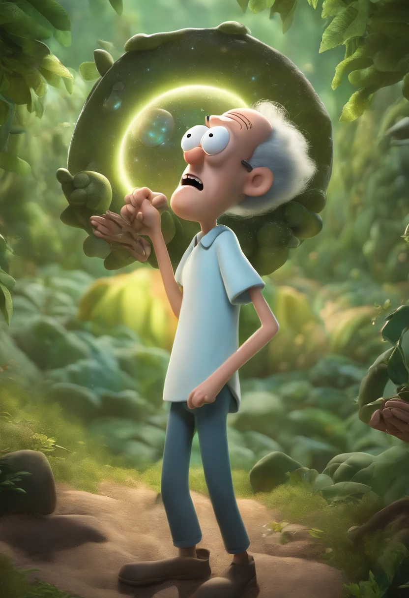 (melhor qualidade:1.2,ultra-detalhado,Realistic:1.37),desenho do personagem de Rick and Morty no estilo de arte do universo de Rick and Morty,alta resolução,profissional,retrato,anime,vivid colors,Physically-based rendering,detailed facial features,foco nítido,good-natured expression,cabelo estilizado,fundo do universo,portal dimensional,Humorous props,scientific fiction,studio lighting,Bokeh