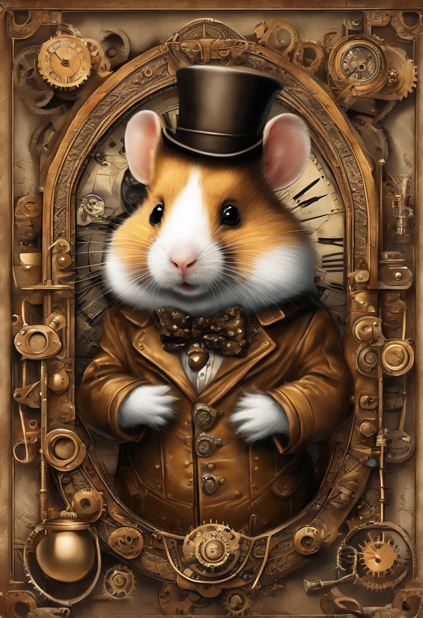 Cheerful hamster trades on the stock exchange