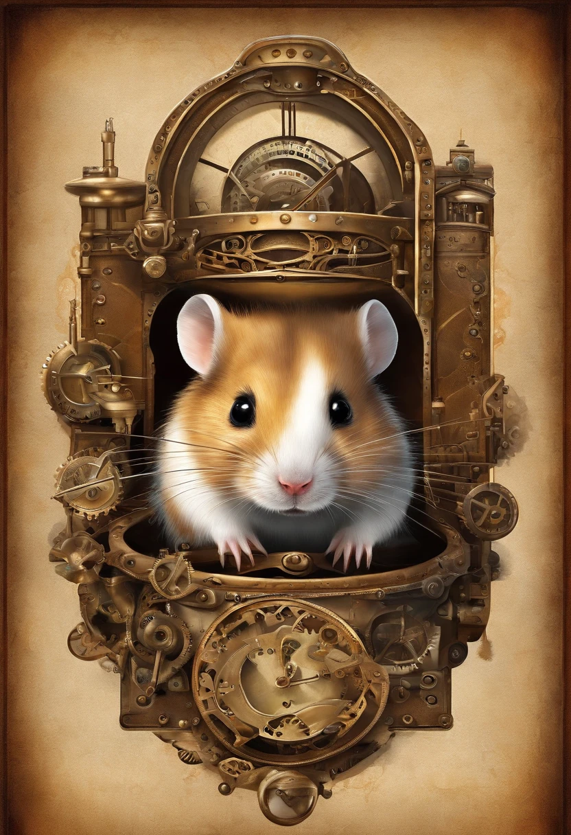Cheerful hamster trades on the stock exchange