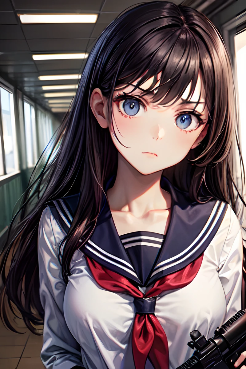 High quality, blank stare