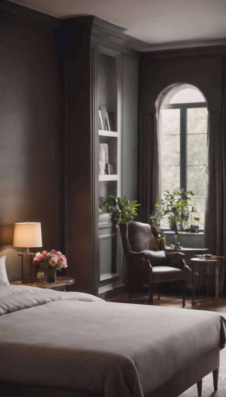classy, hifi, modern, beautiful, elegant style bedroom,