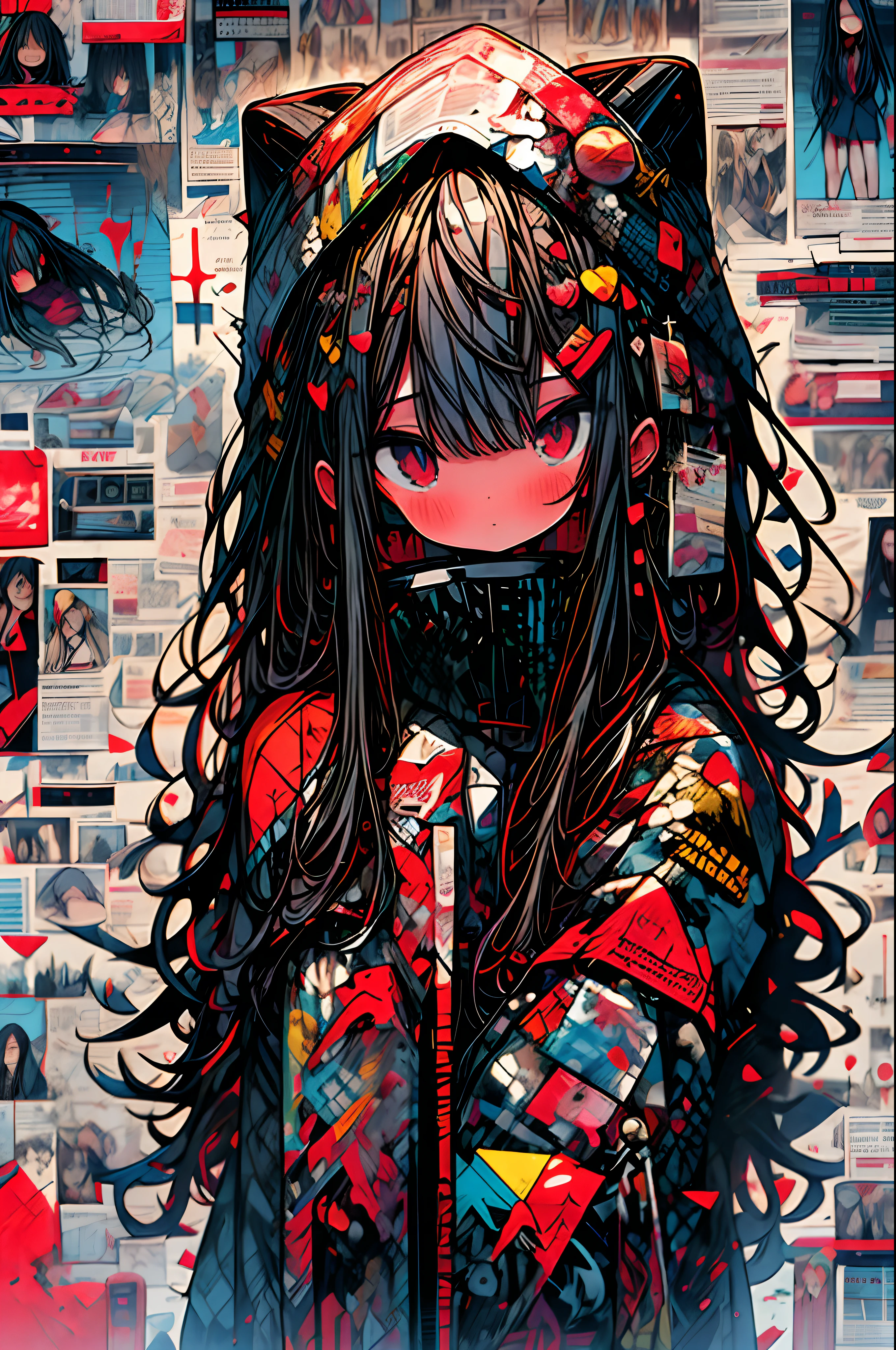 red sky,long hair,gustav klimt,religious art,death,hell ,blood,wearing a very short and very hot lace underclothes,taoutfit,anime style,realism,3D,8k,Unreal Engine,2girl,yuri,graffiti art,text logo,high contrast,flat illustrations,minimalist,full body,chibi, girl,cute girl ,cute face ,beautiful eyes,cute,kawaii, --no adult::3 --niji 5 --style expressive --s 400