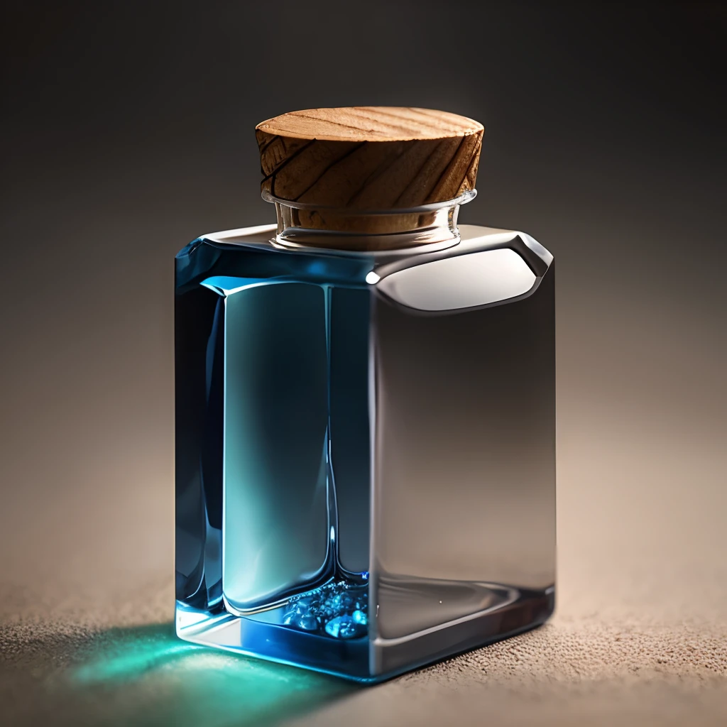 Blue magic vial,Two-dimensional,