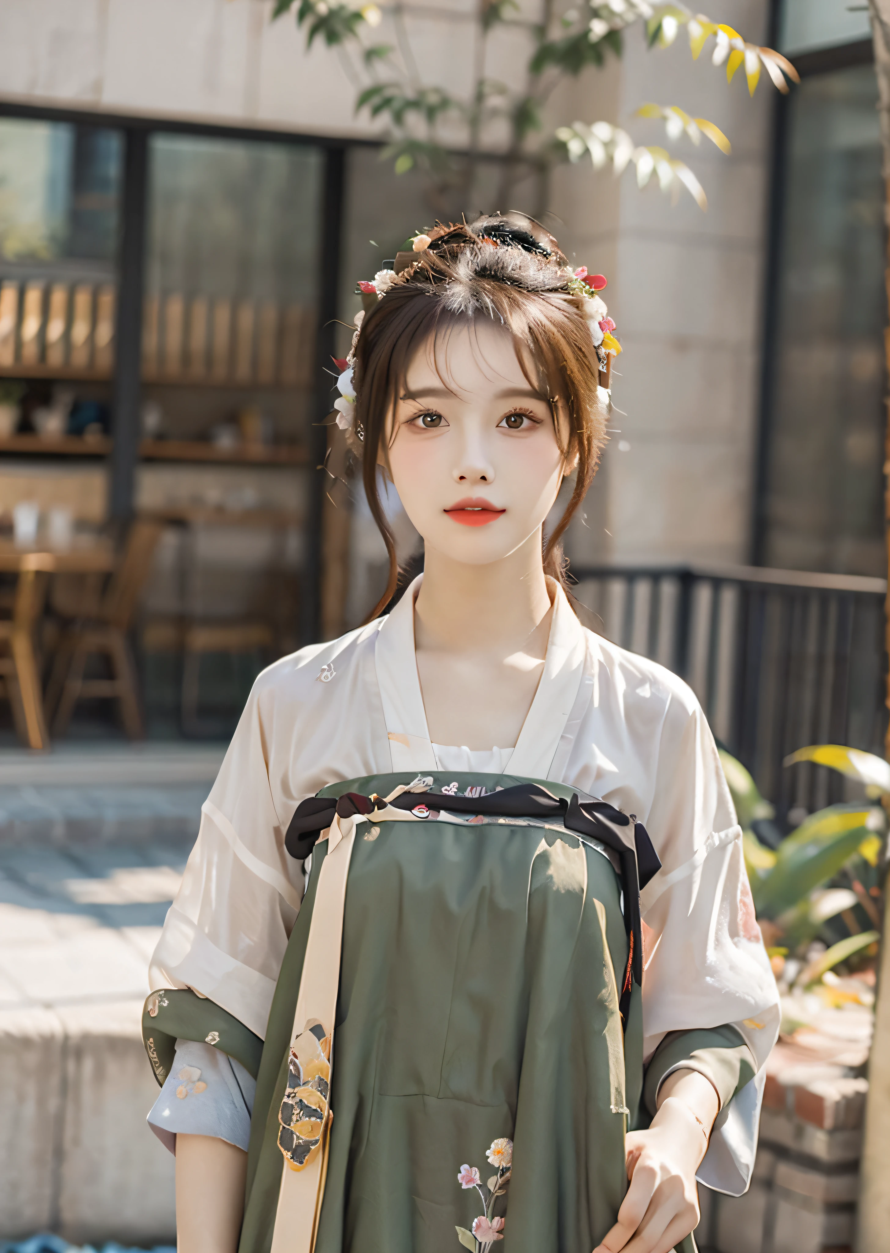 best quality,masterpiece,illustration,an extremely detailed and beautiful,extremely detailed,CG,unity,8k wallpaper,Amazing,finely detail,master,best quality,official art,extremely detailed CG unity 8k wallpaper,absurd,unbelievable Ridiculous, huge file size, super detailed, high resolution, very detailed, beautiful detailed girl, very detailed eyes and face, beautiful detailed eyes, light on face, (Hanbok: 1.1), 1girl, full body, full body Photo, ru_qun