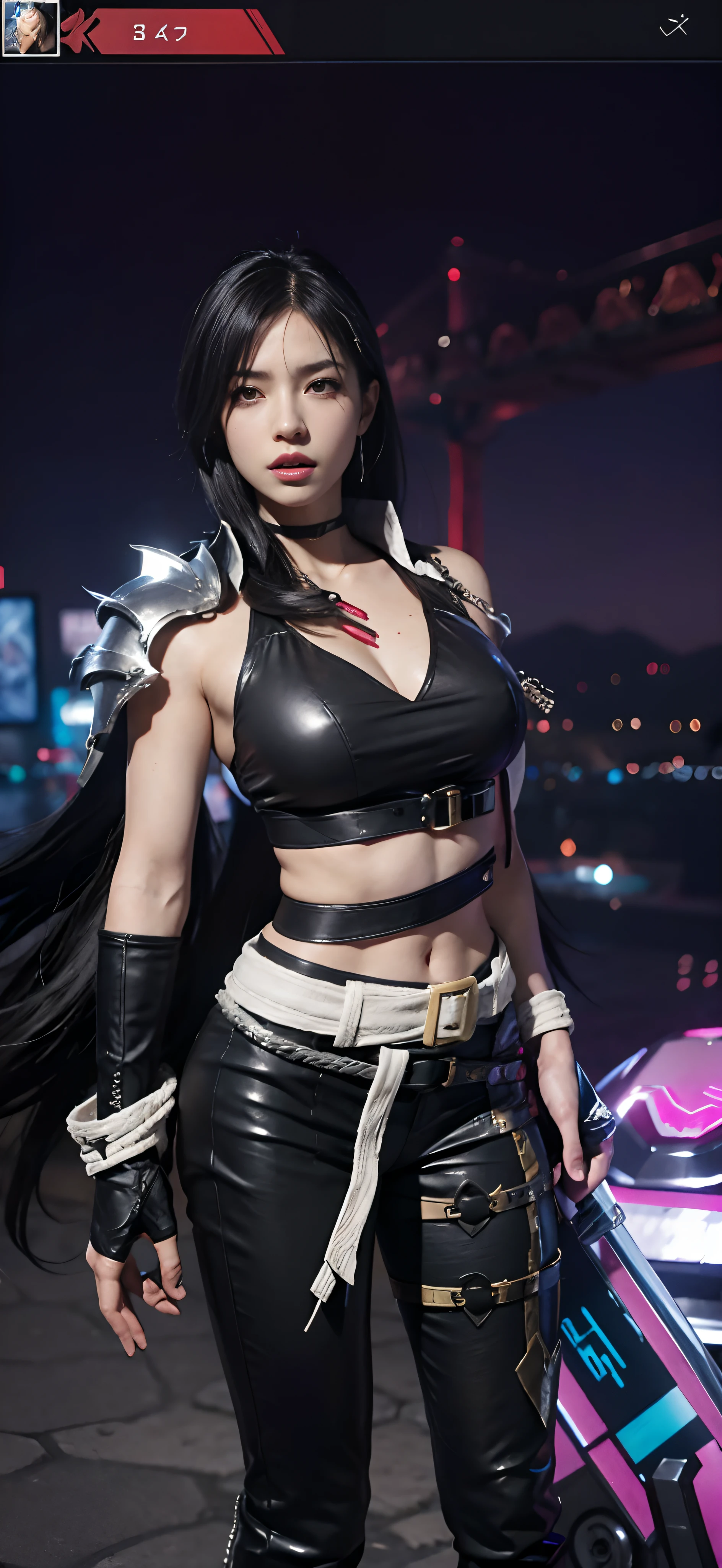a close up of a person in a costume with a sword, as a character in tekken, female character, tifa lockhart with white hair, katana zero video game character, lunar themed attire, kda, slim body, cyborg - girl with silver hair, upper body avatar, fashion gameplay screenshot, fighting game character, new character, floralpunk elysian maiden, sigma female