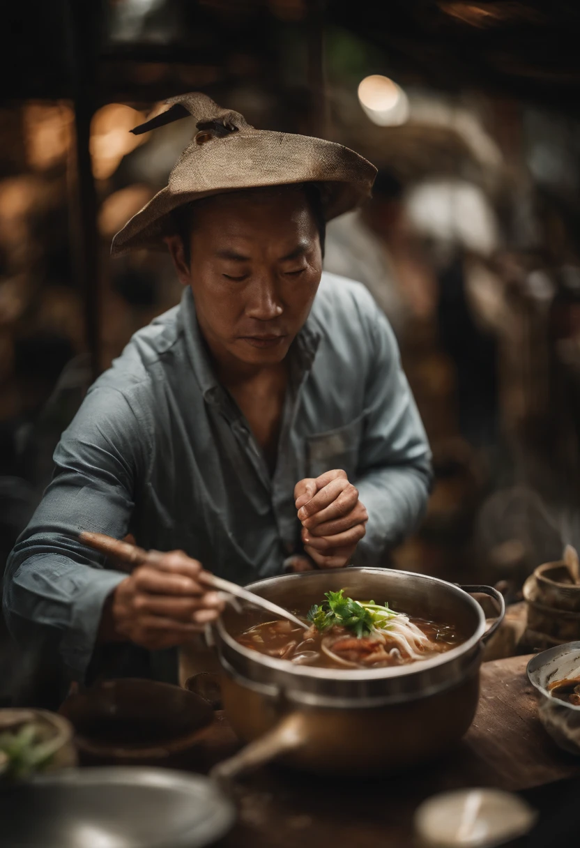 Beef soup with kway teow
