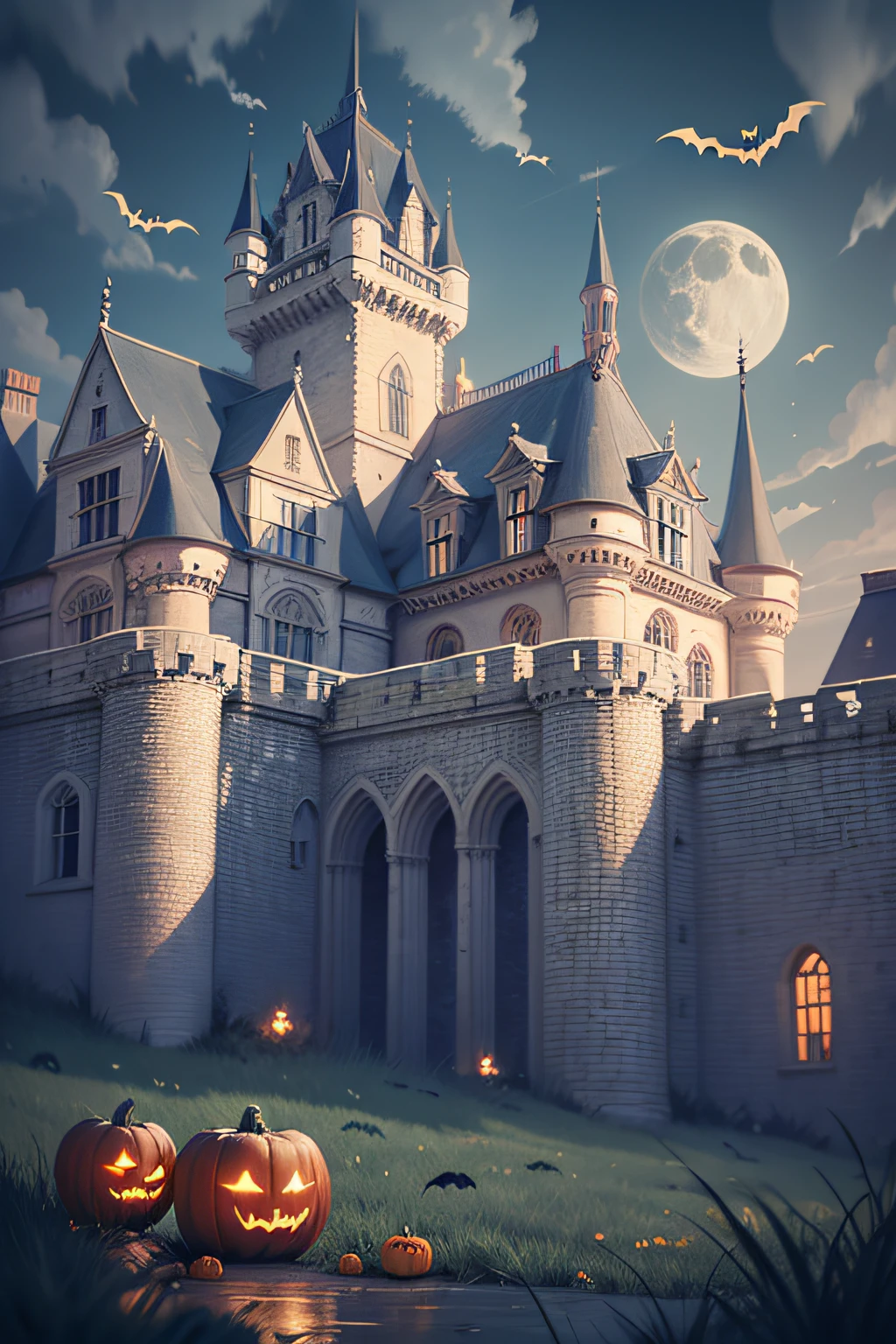 Play location: Castle, Moon, prison, halloween atmosphere