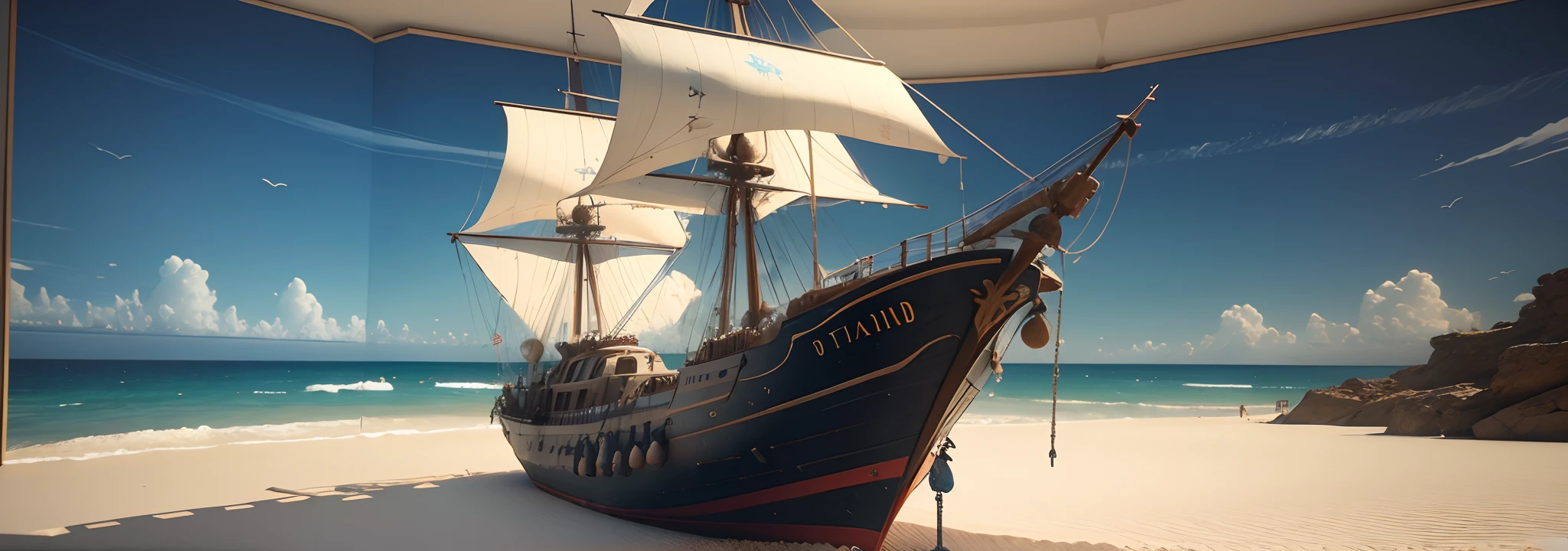 3D stereoscopic painting,Marine theme