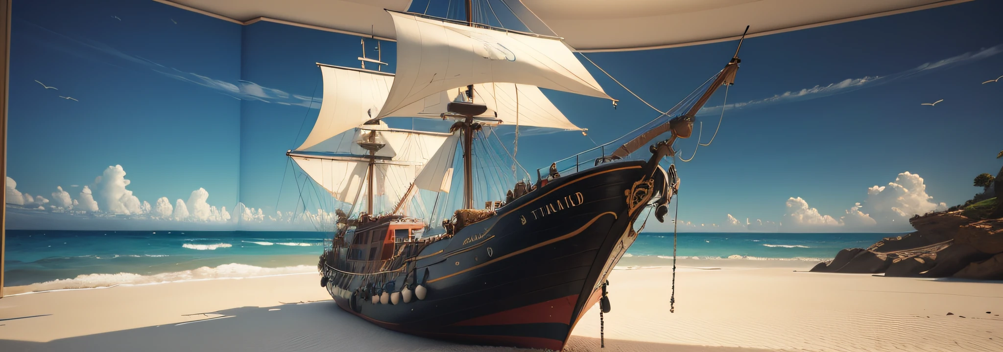3D stereoscopic painting，Marine theme