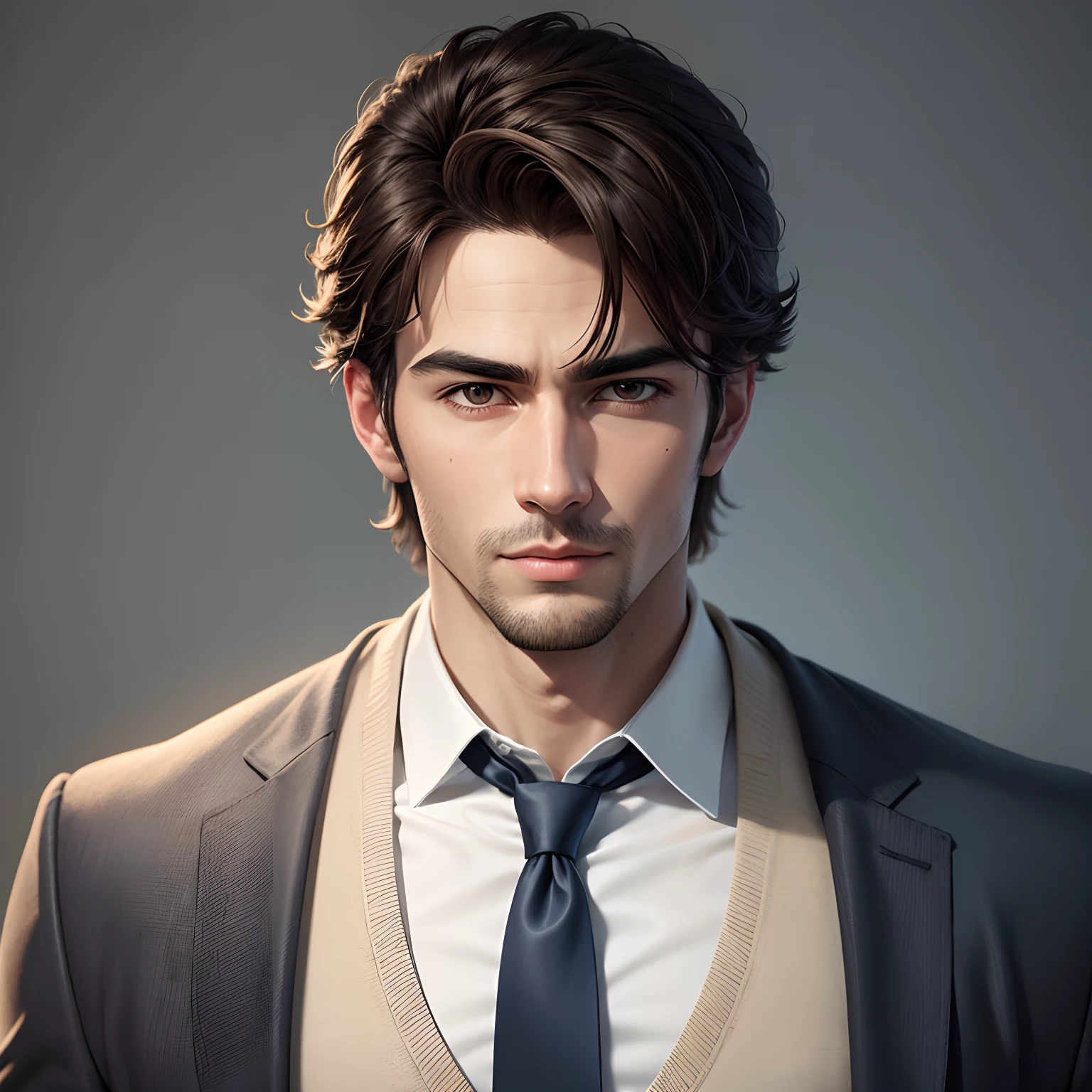 Change background realistic handsome,