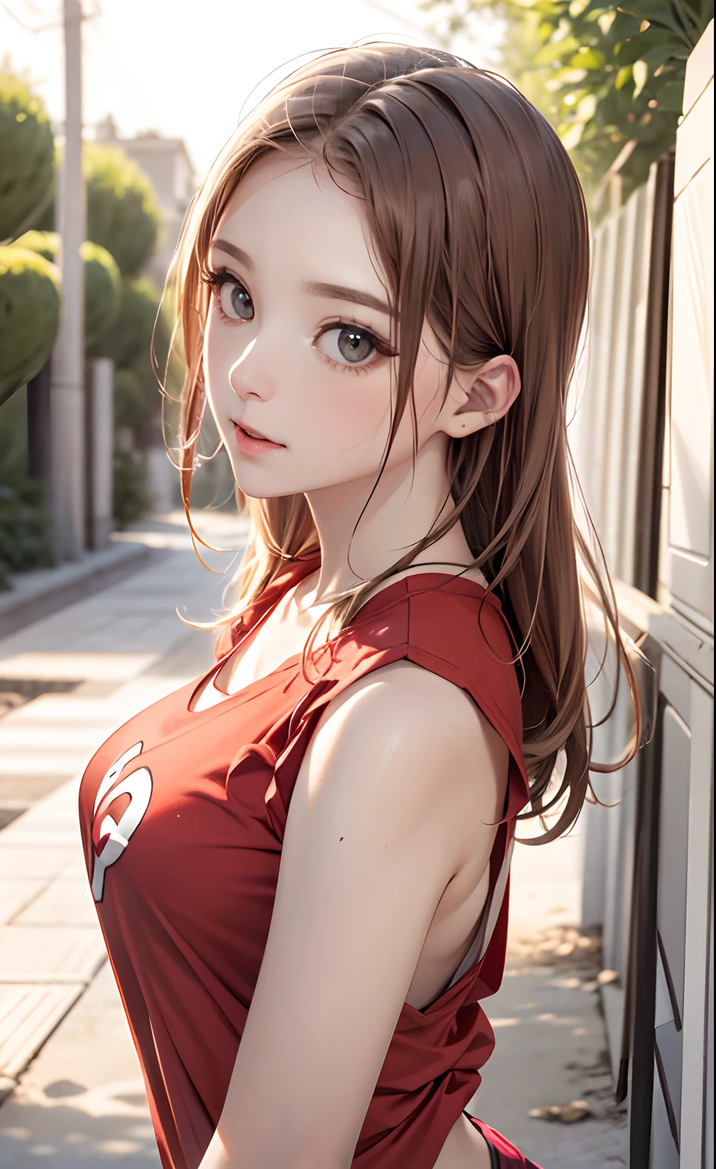 (hig彼st quality、8k、32k、masterpiece)、(Realistic)、(Realistic:1.2)、(High resolution)、Very detailed、Very beautiful face and eyes、1 girl、Delicate body、(hig彼st quality、Attention to detail、Rich skin detail)、(hig彼st quality、8k、Oil paint:1.2)、Very detailed、(Realistic、Realistic:1.37)、Bright colors、Full Body Shot