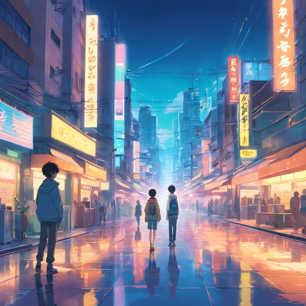 tmasterpiece, best qualityer, cinematic Film still from, 1boys, Futuristic Senario, cyber punk perssonage, retrowave, The landscape, jpn