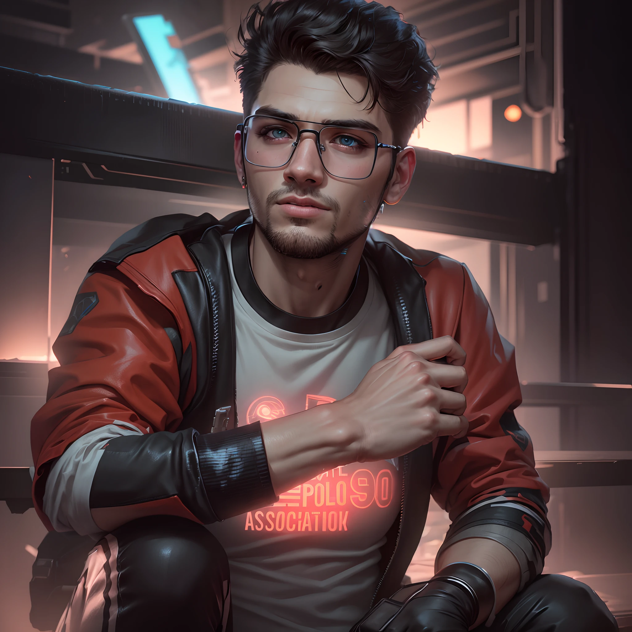 Change background cyberpunk handsome boy, realistic face, 8k, ultra realistic