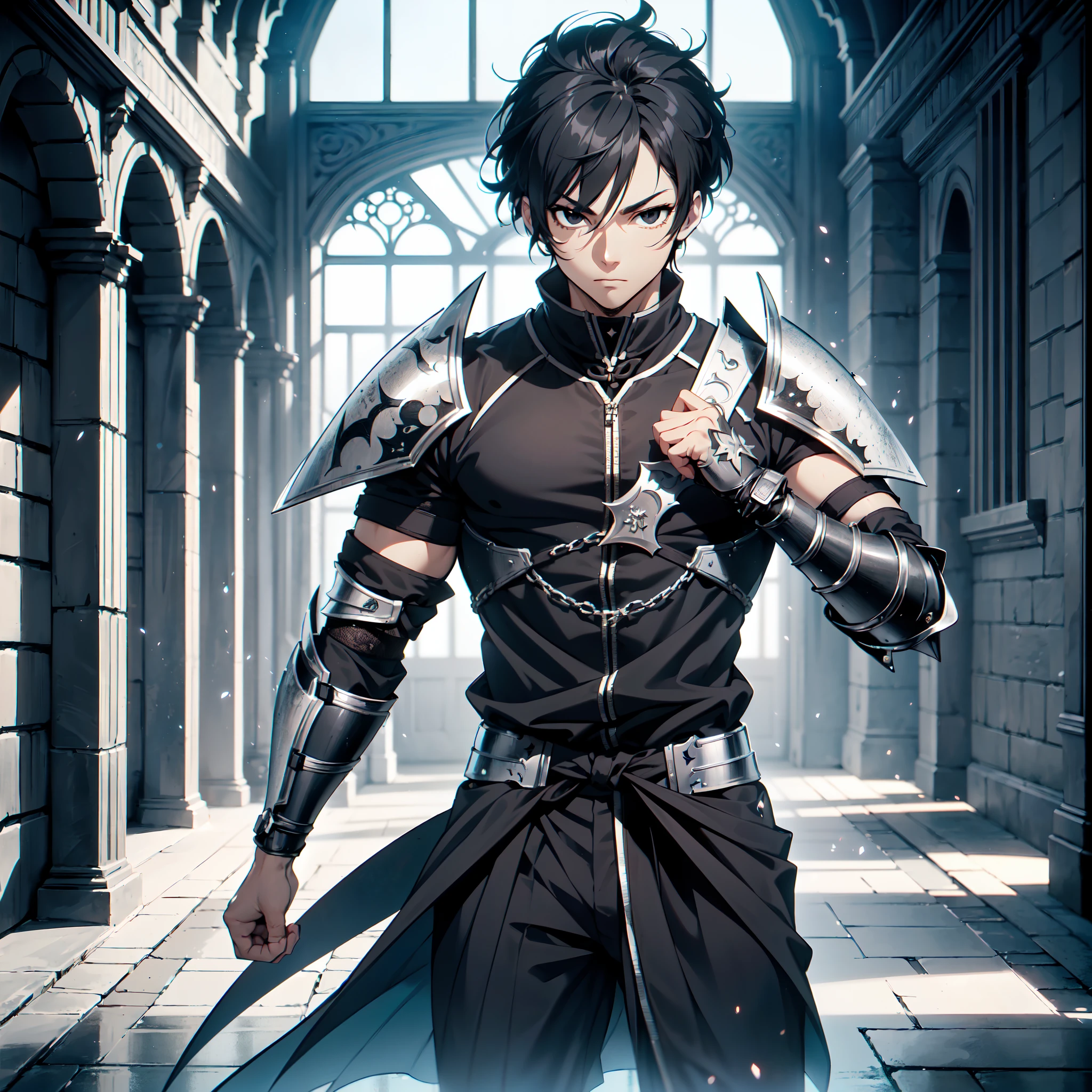 128K Ultra High Definition,
128K Ultra High Quality,
128K Ultra High Resolution,
Best Definition,
Best Quality,
Best Resolution,
Perfectly Detailed,
Perfectly Designed,
Extremely Detailed,
Extremely Designed,
Hyper Detailed,
Hyper Definition,
Hyper Quality,
Hyper Resolution,
Masterpiece,
(((Anime))),
Body Shot,
(((Boy))),
Handsome,
Muscular Body,
(((Black Short Hair))),
(((Black Eyes))),
(((Hyper Detailed & Perfectly Designed With Ultra High Quality Platinum Ninja Armor))),
(((Inside Of Medieval Royal Palace Background Scenery))),