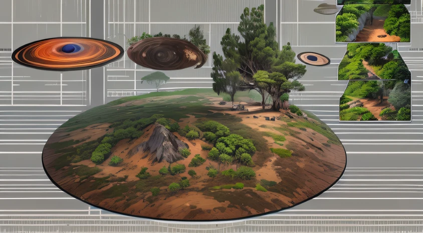 Rainforest base (Very detailed) In the midst of mountainous rainforests,There are several rainforests, Some spotlights come out of the base to illuminate dark places, (the rainforest), Some clouds in the night sky, Some of the surrounding planets provide air to unknown planets,The furthest rainforest