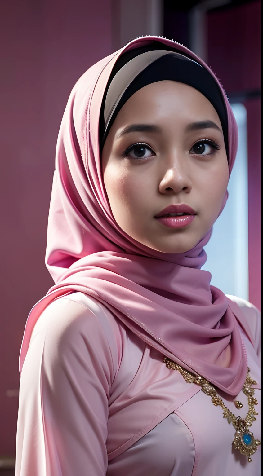 ((Flat Chest)), Naked, Angry pose, Angry face, (((HIJAB MALAY GIRL))), masutepiece, High quality, UHD 45K, Realistic face, Realistic skin feeling , A Malaysia Lady, 8 *********, , Very cute and baby-like face, (((FLAT CHEST))), (MATRIX WORLD), ((look In front  at the camera and SADNESS)), ((())), (((CUTE GIRL))), ((WHITE PASTEL LIPS)), ((WEARING STRAPLESS PASTEL)), ((CHUBBY)), ((UNDRESS)). Brown, Flat Chest,  