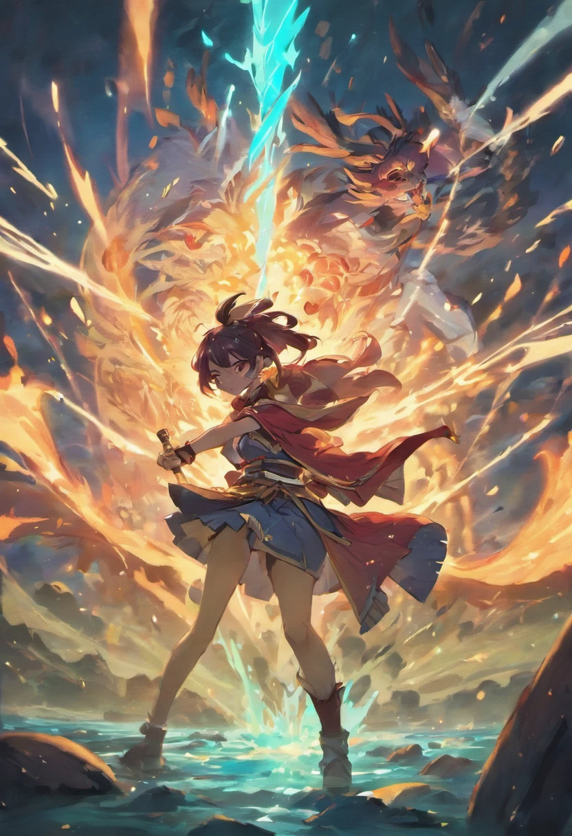 "Yasuo and Neeko in an intense battle, showcasing their mastery of the blade and nature magic.",Yasuo /(League of Legends), Neeko /(League of Legends)