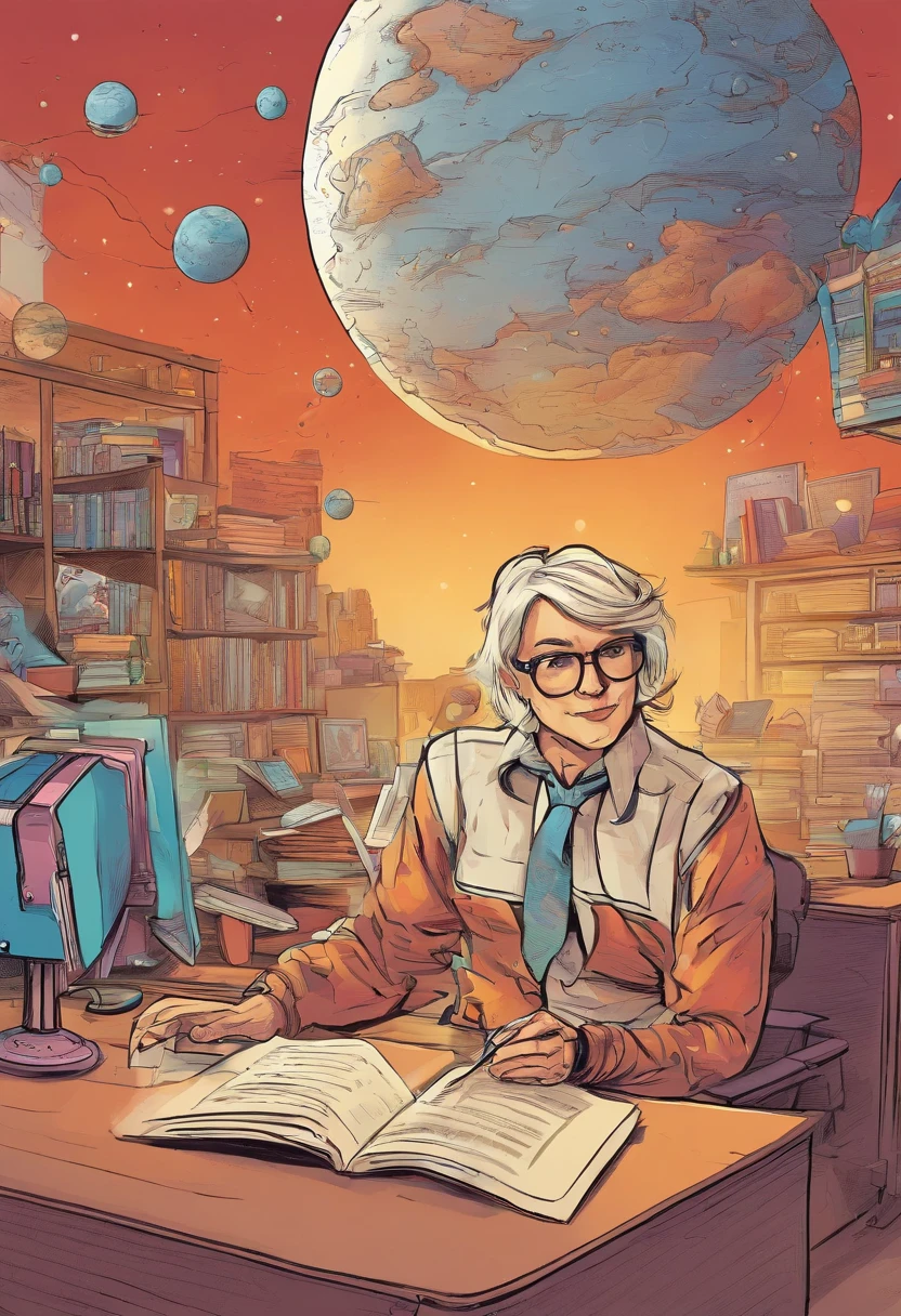 The teacher writes a long lecture and you think you're on Mars