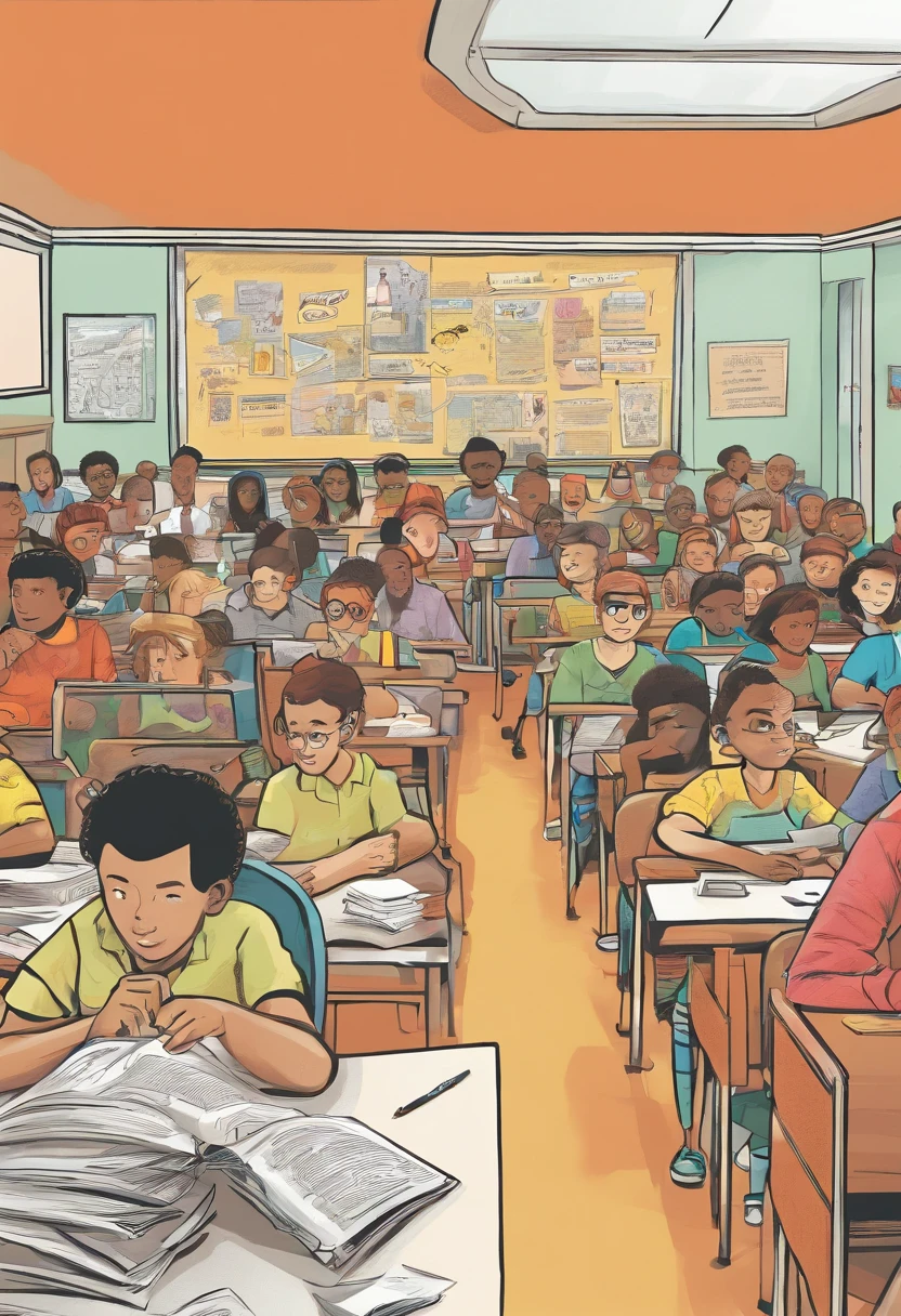 The teacher writes a long lecture and you think you're on Mars