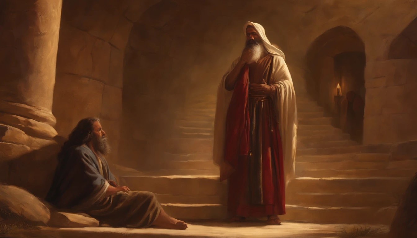 Jeremiah,Calling the Israelites to repent, The cry of the prophet,Gatherings in large groups, papyrus,Weathered parchment,Old gown,,History reference,High-quality artwork and details,Realistic portrait style,subtle color palette,vibrant background,Natural textures,Deep Shadows,subtle highlights,Historical accuracy,Attention to detail,Emotional depth and strength,authentic expression,Thought-provoking,Spiritual atmosphere,Ancient sense of wisdom,Deep impact