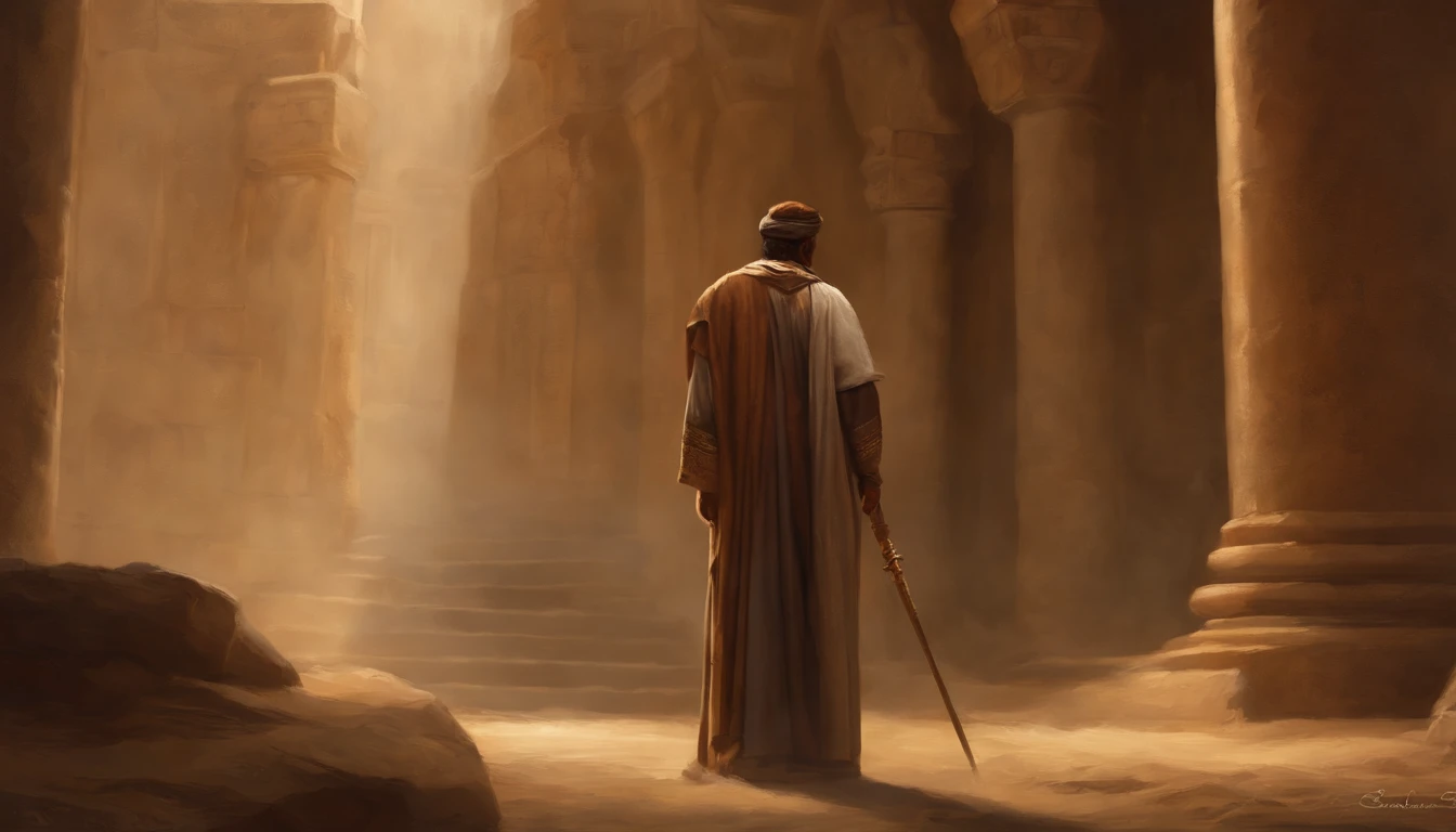 Jeremiah,Calling the Israelites to repent, The cry of the prophet,Gatherings in large groups, papyrus,Weathered parchment,Old gown,,History reference,High-quality artwork and details,Realistic portrait style,subtle color palette,vibrant background,Natural textures,Deep Shadows,subtle highlights,Historical accuracy,Attention to detail,Emotional depth and strength,authentic expression,Thought-provoking,Spiritual atmosphere,Ancient sense of wisdom,Deep impact