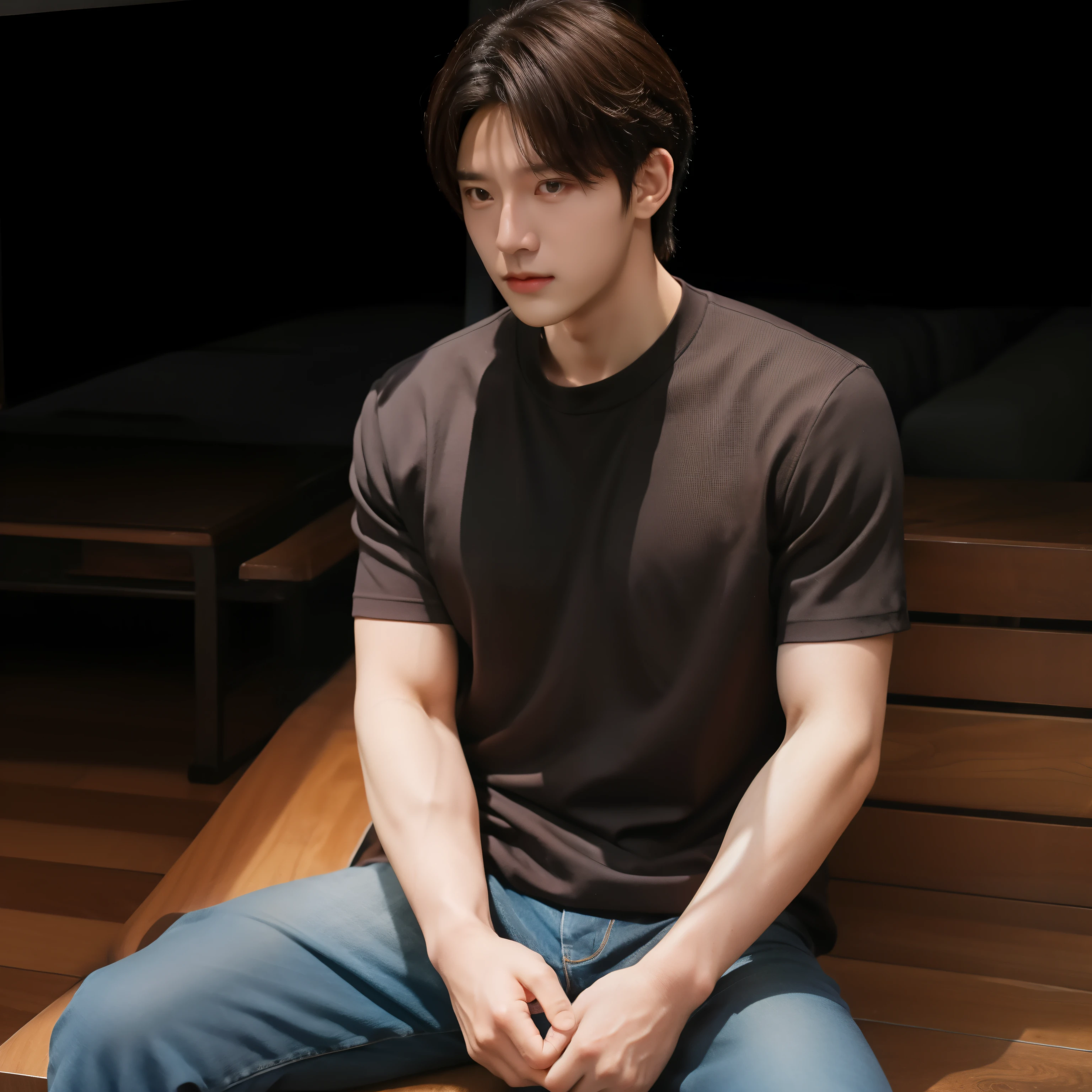 Handsome guy in white