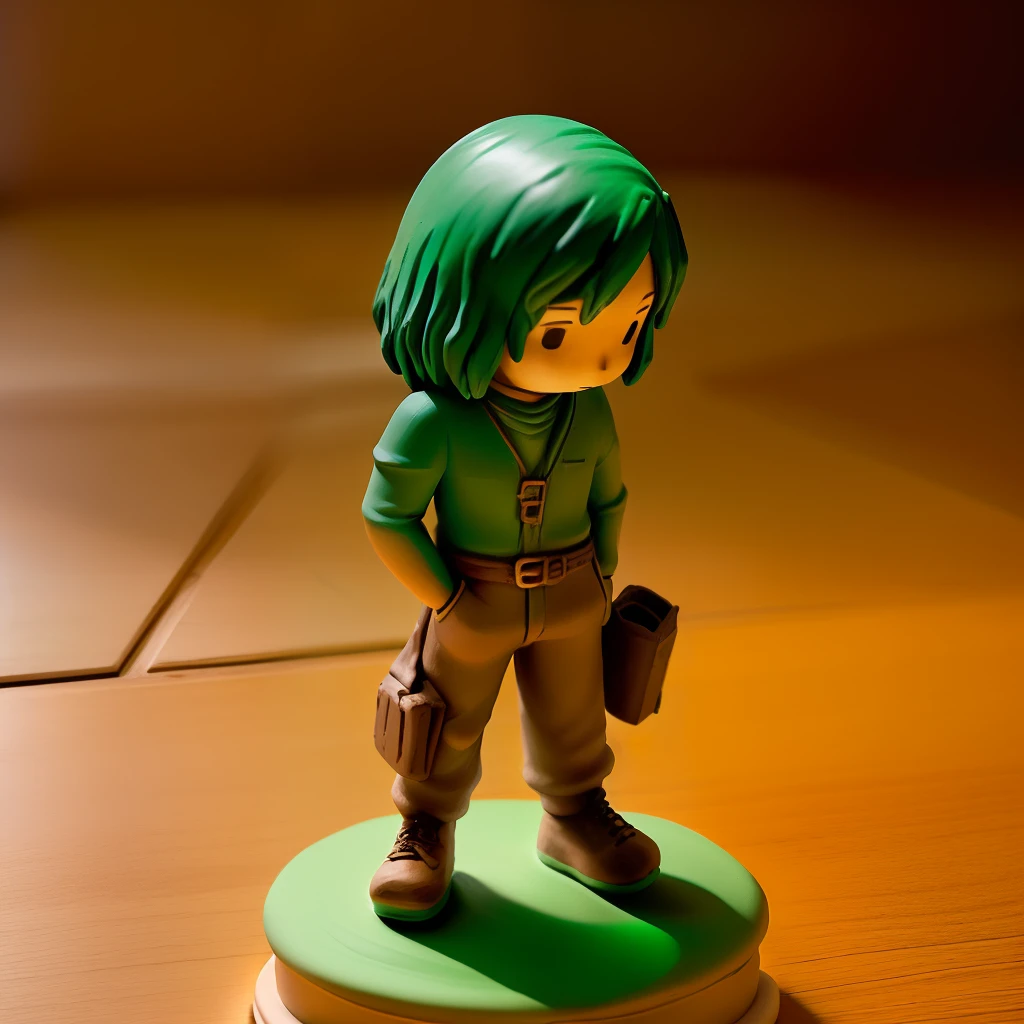 Shading clay figurine