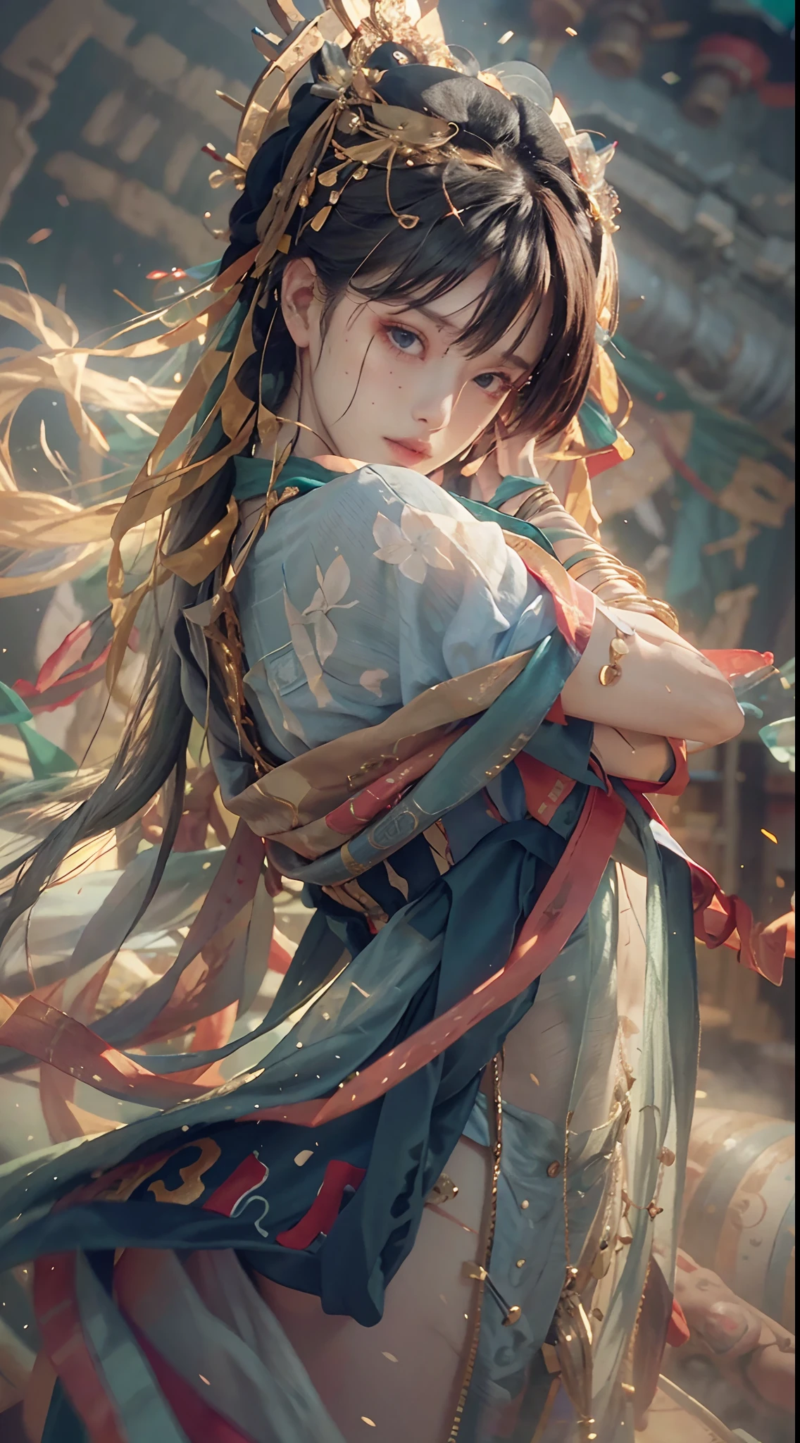 best quality,ultra-detailed,realistic,studio lighting,physically-based rendering,professional,vivid colors,bokeh,portrait,smoothly drawn arms