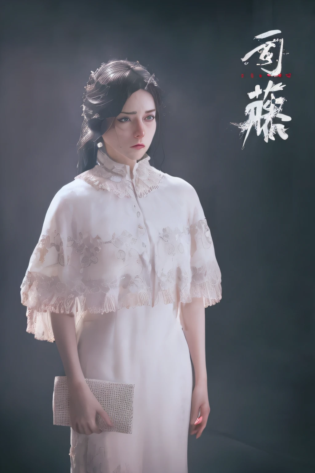Live-action effect,realisticlying,Melancholic beauty,Real skin,The eyes are beautiful