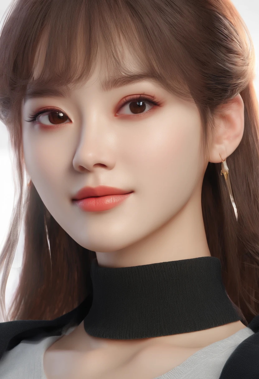 Best Quality, hyper HD, (Photorealistic:1.4),Sunset light, poneyTail, Korean Women, detailed photograph, Smiling, Sexy, Black shirt, Facing Camera, close-up (masutepiece: 1.3), (8K, Photorealistic, Best Quality: 1.4), (1girll), Beautiful face, (Realistic face), (Black hair, Short hair: 1.3), Beautiful hairstyle, Realistic eyes, Beautiful detail eyes, (Realistic skin), Beautiful skin, (Sweaters), Absurd, Attractive, 超A high resolution, Ultra photo realsisim, High Definition, Golden ratio, , in the swamp