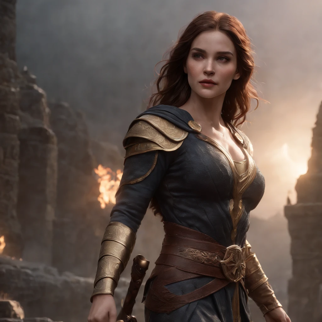 (Professional 3D Rendering:1.3) De (Realistic:1.3) The most beautiful art photos in the world,Soft Features, Bright female hero, ((Epic Hero Fantasy Rough Muscle Woman Wet Hero Angry Long Hair And Fierce Expression in Dynamic Pose, fantastic location, majestic cluttered environment)), Women with a greater amount of muscle, more developed than men,、Whole body 8K unit rendering, action SHOT, Very dark lighting, Dark shading, detailliert, 详细的脸, (vibrating, photos realistic, Realistic, Dramatic, murky, foco nítido, 8K), ((((Use skins)))), (Convoluted:1.4), Decadent, (ighly detailed:1.4), digitial painting, rendering by octane, art stations, concept-art, suave, foco nítido, Illustration, Germ from art, (Roisch:0.23), Vlop Ilya Kuvshinov, e Greg Rutkowski e Alphonse Thank you very much, (globalillumination, studio lights, Light Volumetric), Very heavy rain, Floating particles, lotr, Fantasia, my, Inteliosbian, ((Dark ancient city background:1.3)),CG Series,art stations