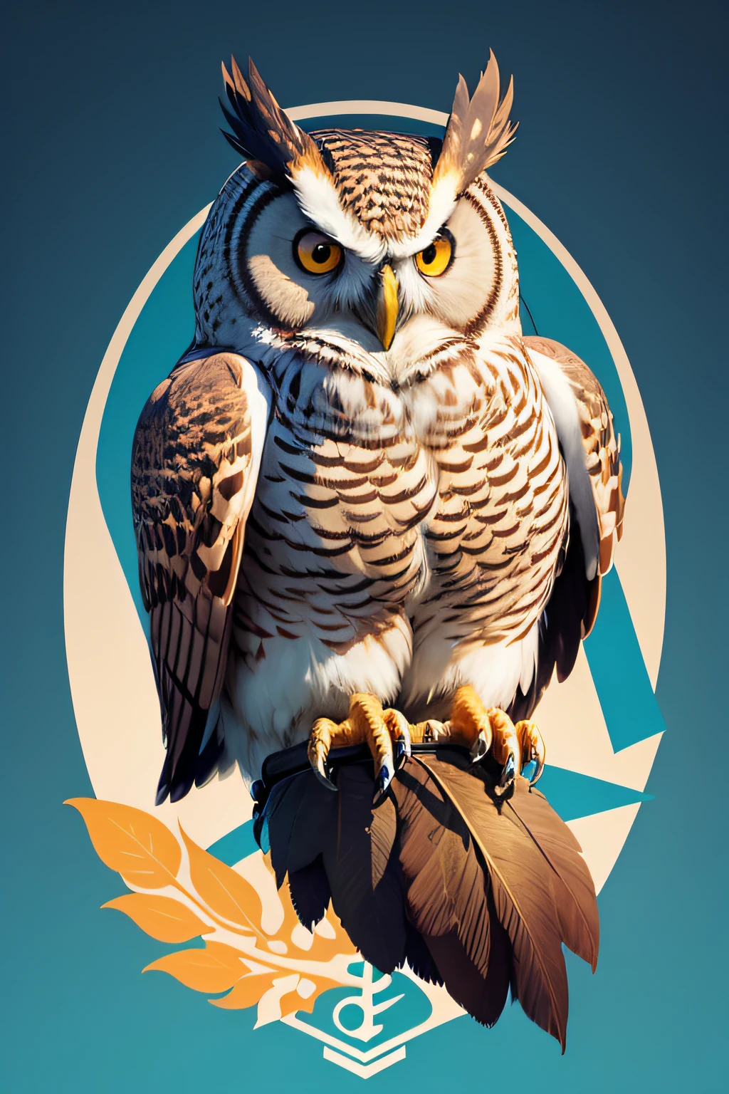 School logo, On the Owl logo, There are no people on the logo