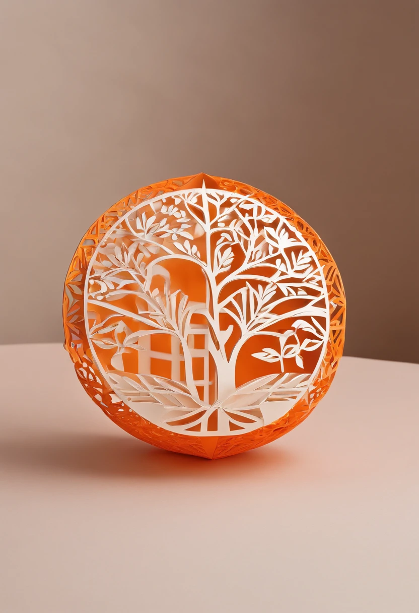 Make a logo of navel orange