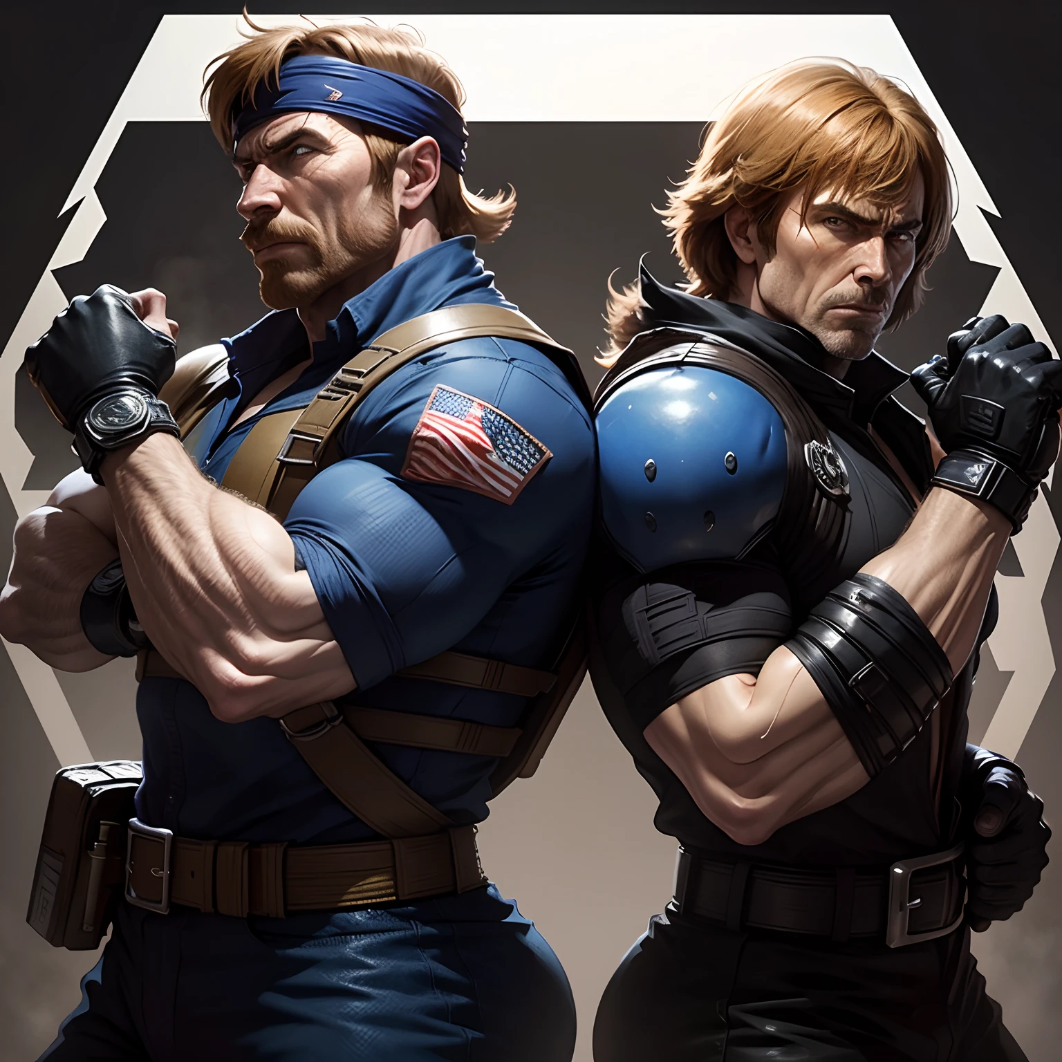Chuck Norris Delta Force as a Mortal Kombat characters