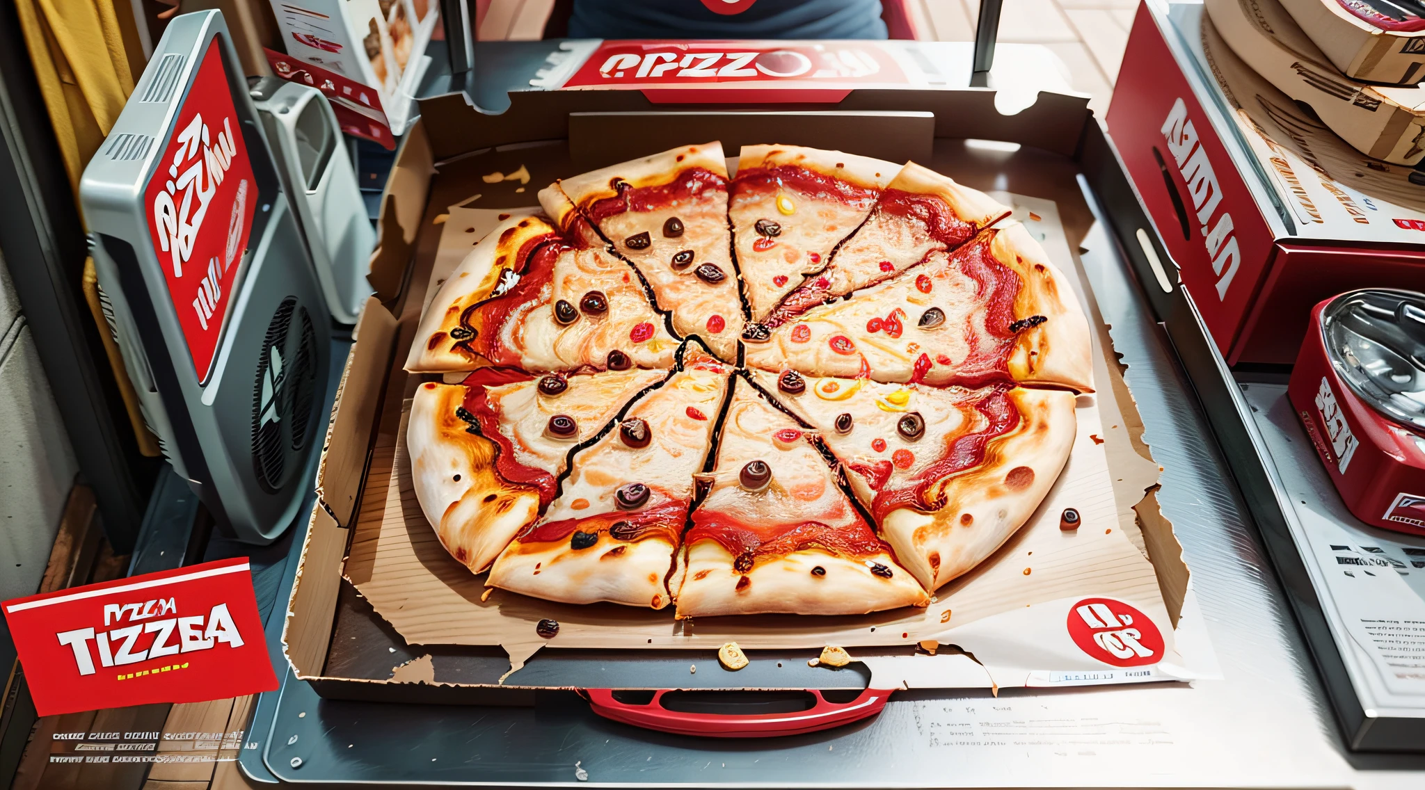 Pizza promotional poster