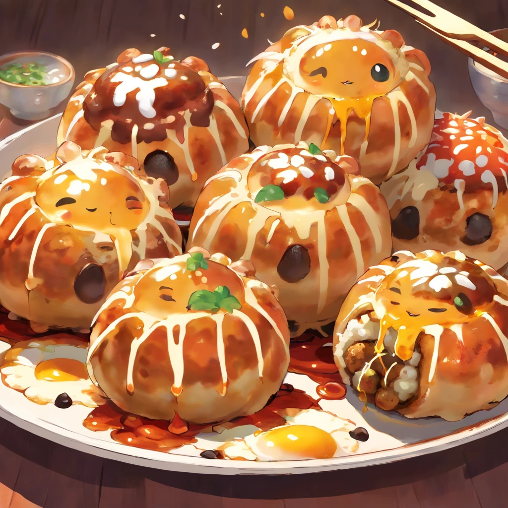 Delicious-looking takoyaki