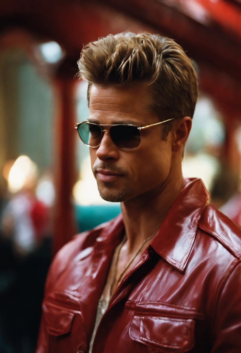 Look like brad pitt from fight club