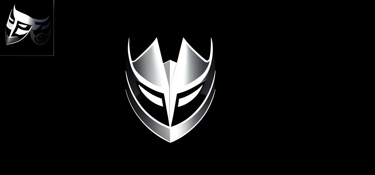 There are two masks on a black background, metallic scepter, armadura leve, material emissivo, Advanced, diagrama, single logo, Fabian Wagner Cinematografia, Tim Jacobus Arte, White eagle icon, Fanart MLP, Banhado, feito em 2019, centered position, meu pov, inspirado em Anni Albers, rippling muscles