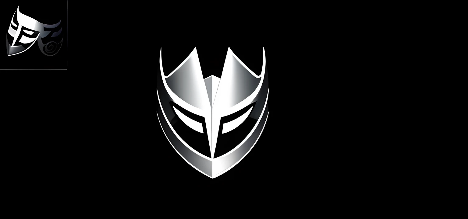 There are two masks on a black background, metallic scepter, armadura leve, material emissivo, Advanced, diagrama, single logo, Fabian Wagner Cinematografia, Tim Jacobus Arte, White eagle icon, Fanart MLP, Banhado, feito em 2019, centered position, meu pov, inspirado em Anni Albers, rippling muscles