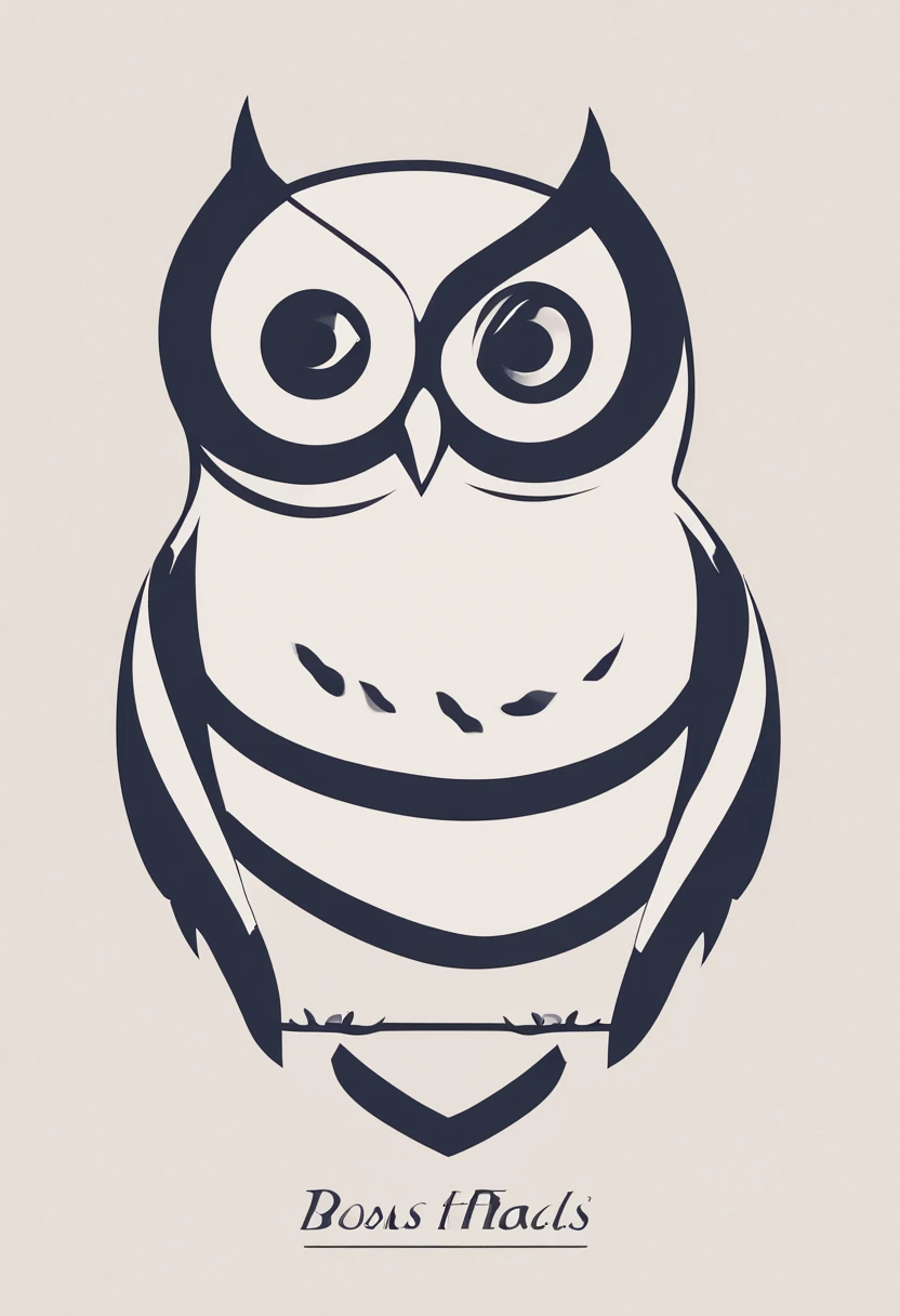 owl school logo circle books