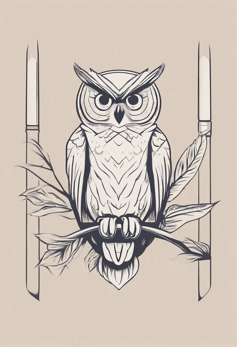 owl books school logo stylus