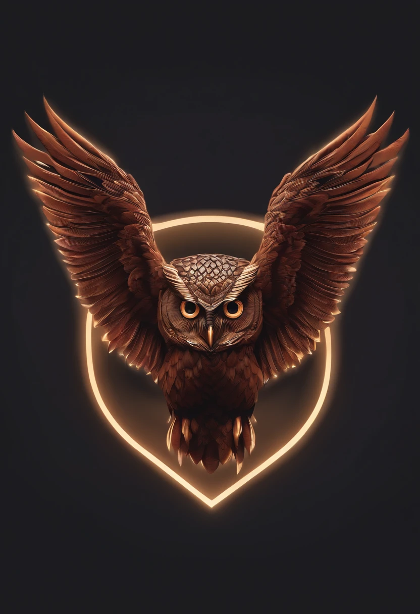 /imagine prompt: isometric, unreal engine, owl, School logo