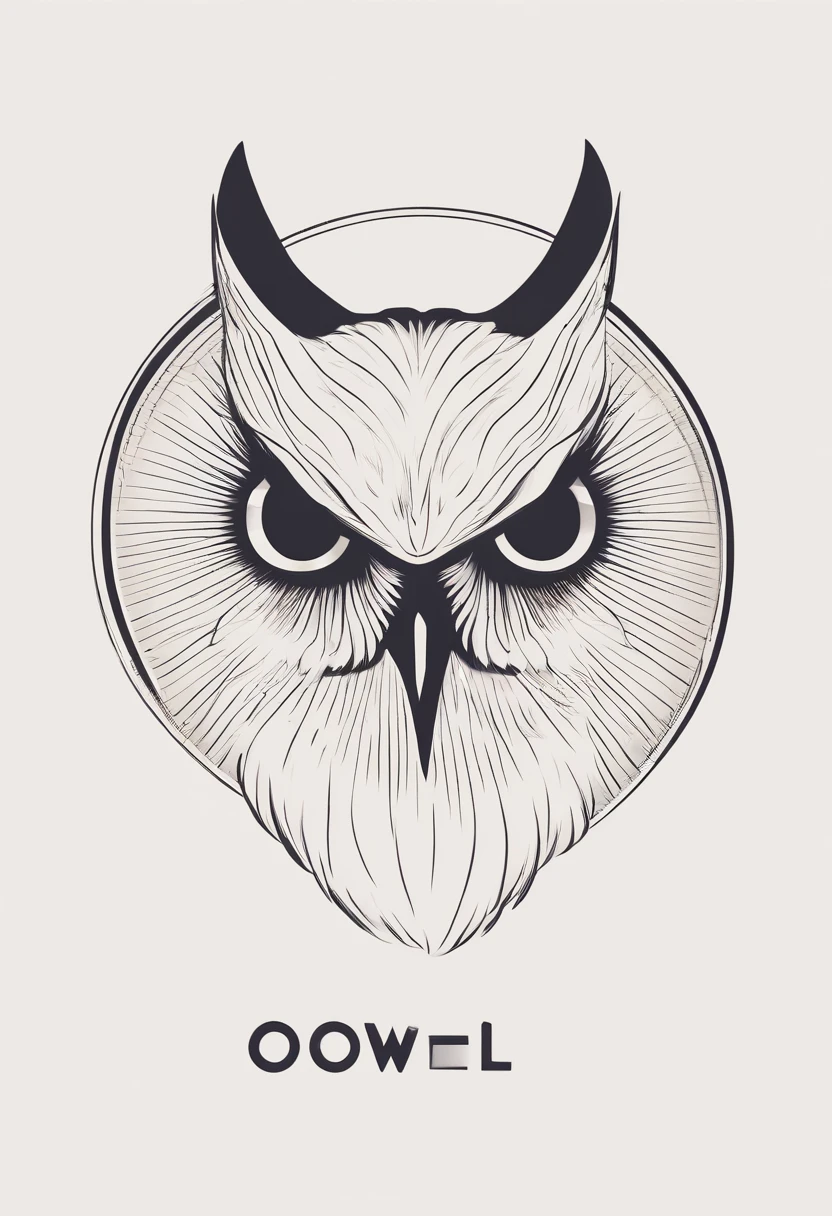 simple circle owl logo