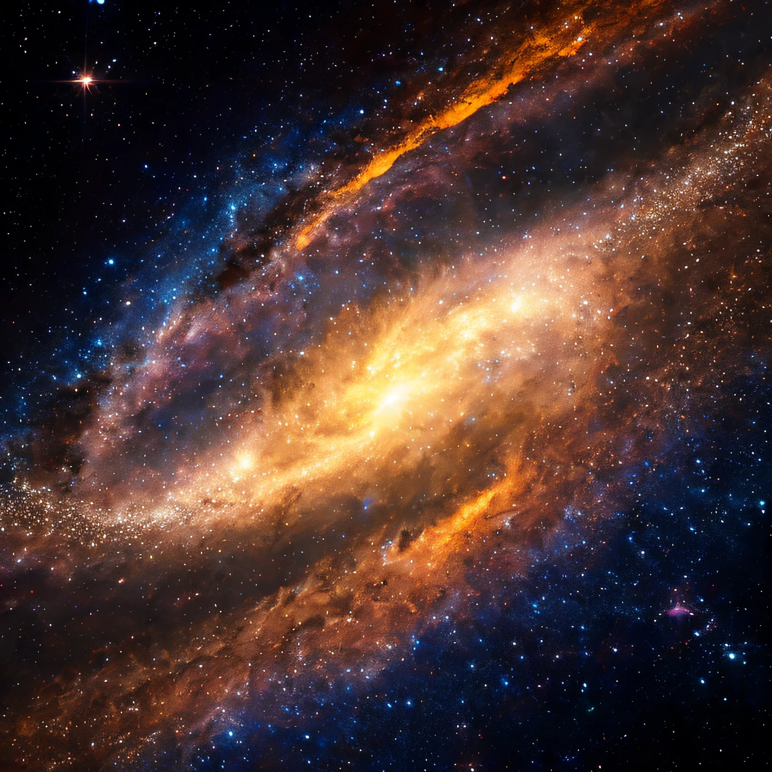 Amidst the vast expanse of the cosmos, where countless stars shimmer like molten gold against the canvas of the night, the universe unveils its timeless wonders. Celestial constellations dance in intricate patterns, weaving tales of ancient legends and distant galaxies.

Picture a sleek spacecraft, an elegant vessel of discovery, gliding effortlessly through this stellar expanse. Its silvery exterior reflects the brilliant constellations as it voyages through the Milky Way. Onboard, silhouetted figures gaze out, their wonder palpable as they navigate this celestial sea, accompanied by the harmonious hum of the ship and the soft glow of distant nebulae.

It's more than a journey; it's a celestial ballet, a symphony of light and shadow. It's the universe's invitation, promising an odyssey that transcends time and space, beckoning travelers to explore realms beyond imagination.