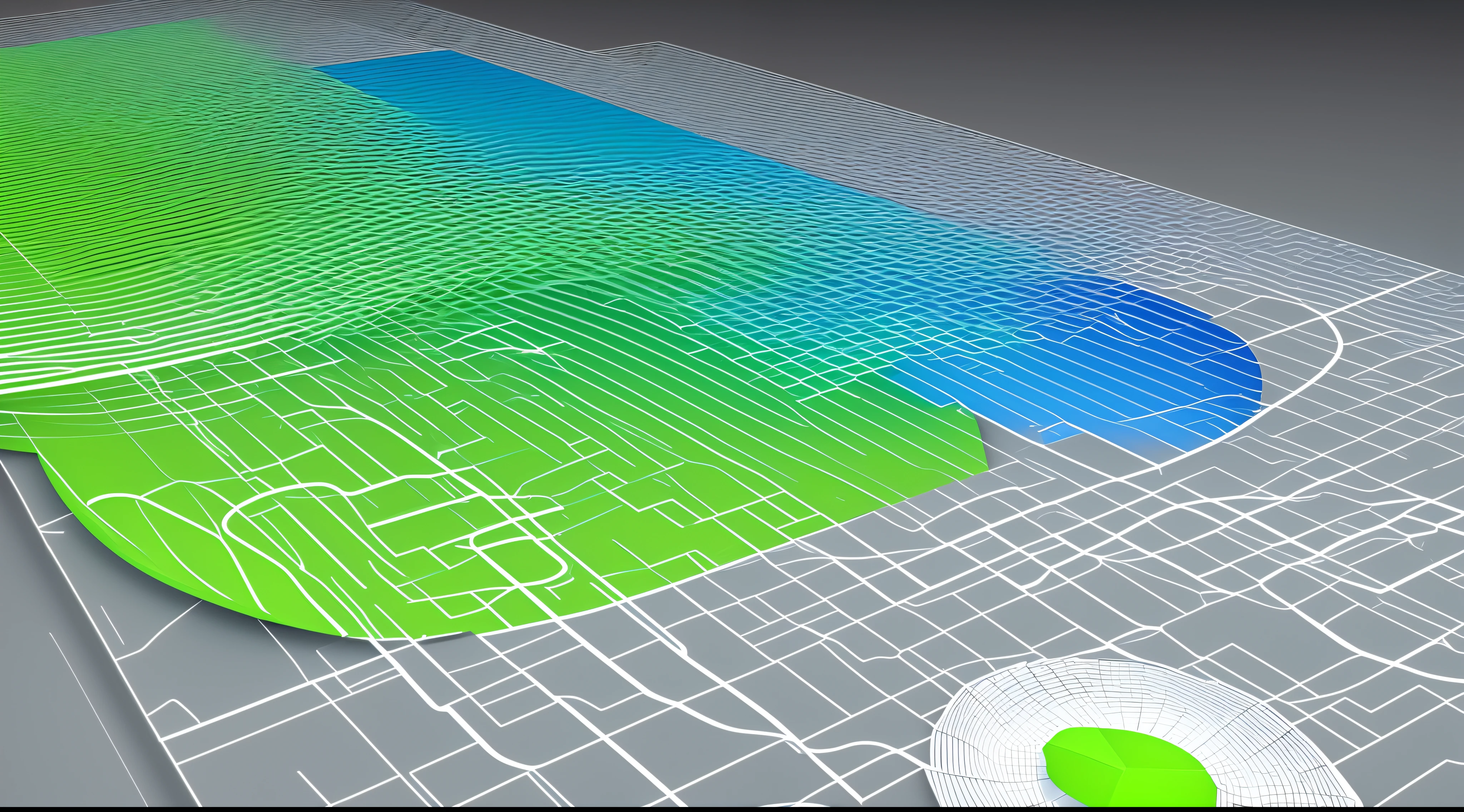 Engaging 3D visualization featuring stunning graphs、glinting